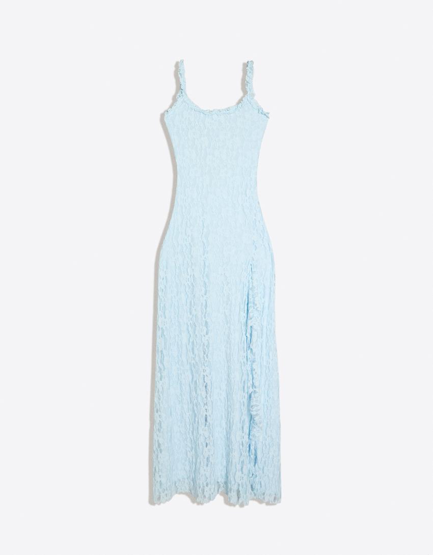 Celine Midi Dress - Light Blue