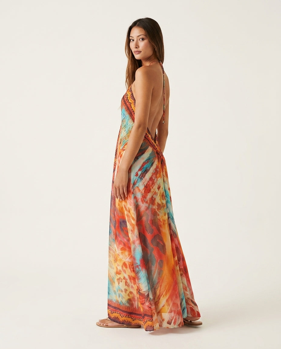 Aurora Maxi Dress - Orange