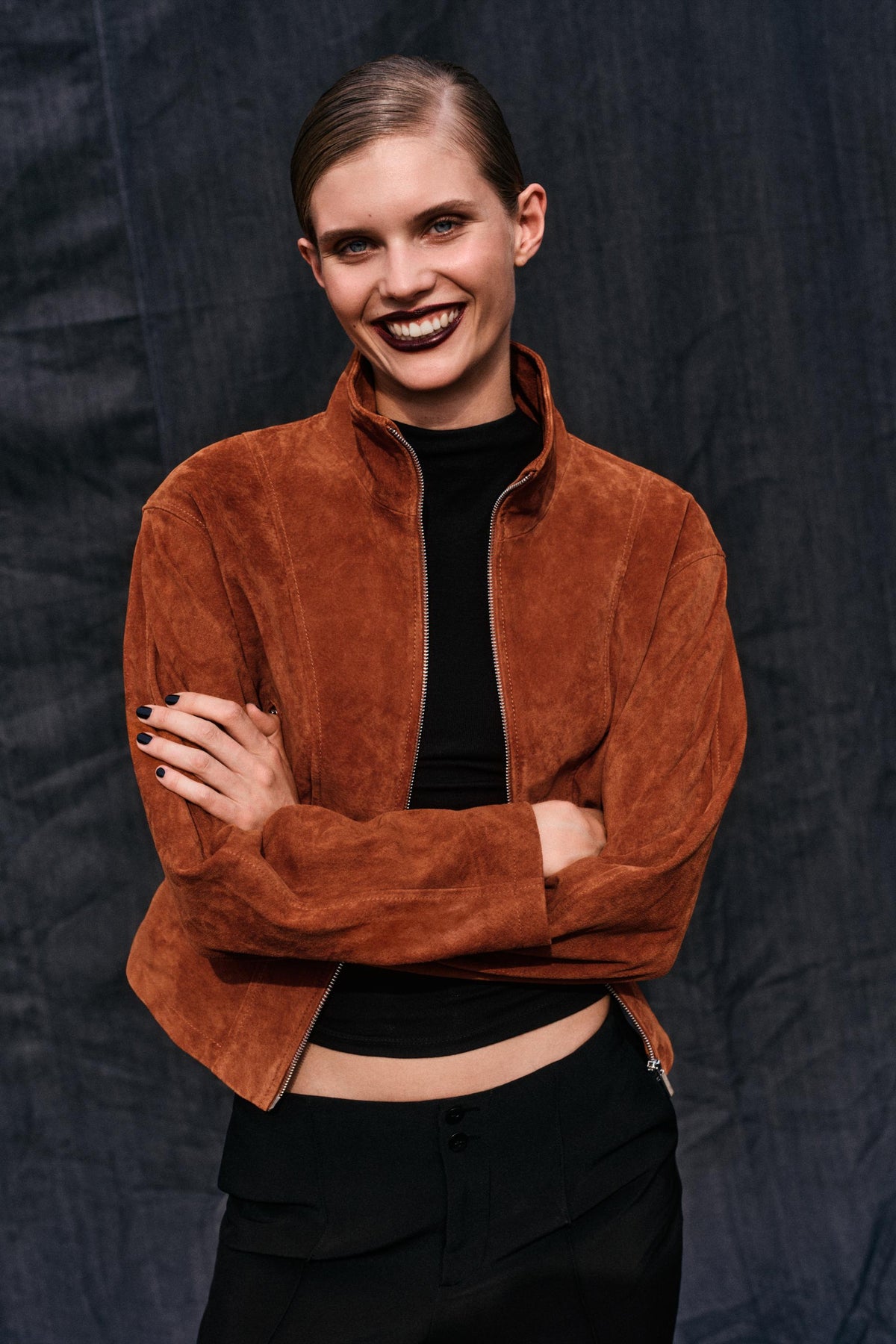 Phoenix Leather Jacket - Orange