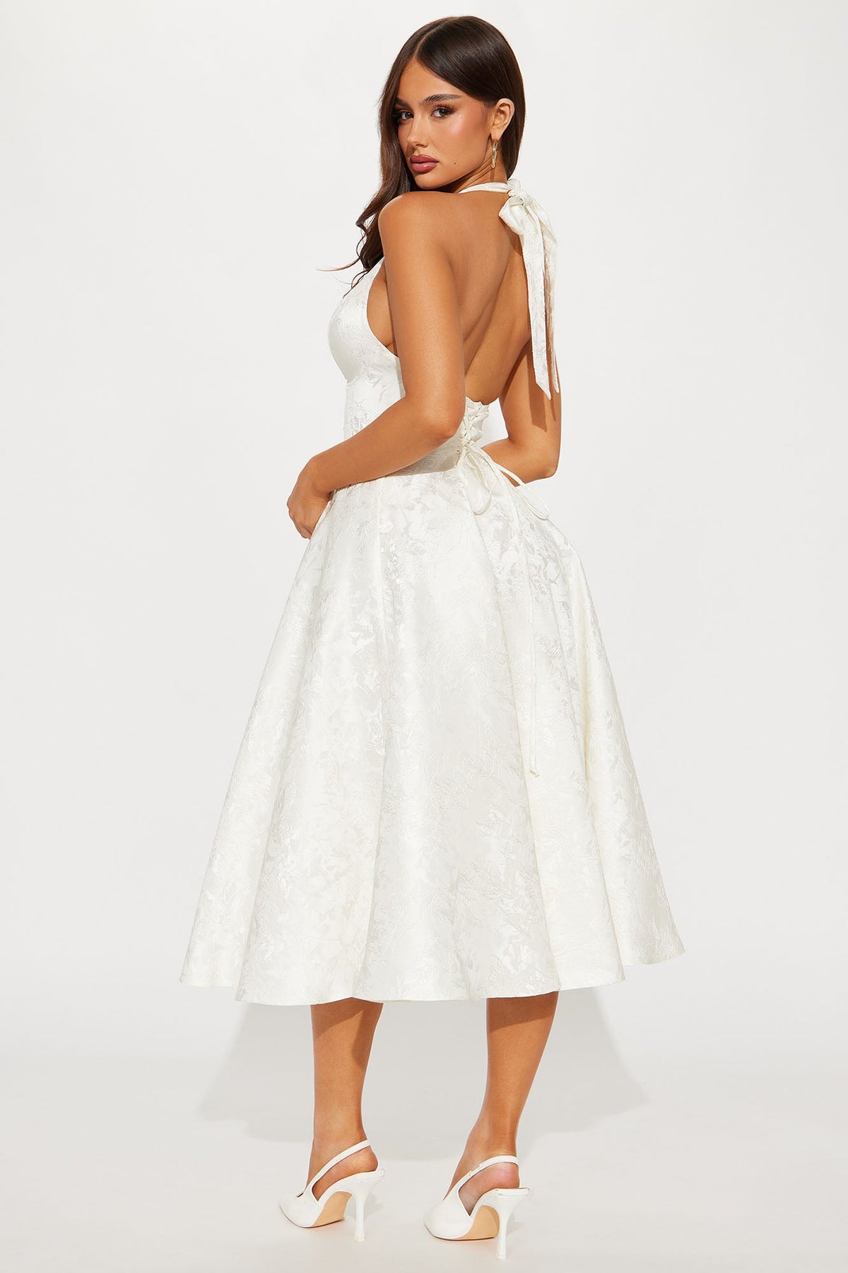 Elowen Midi Dress - Off White