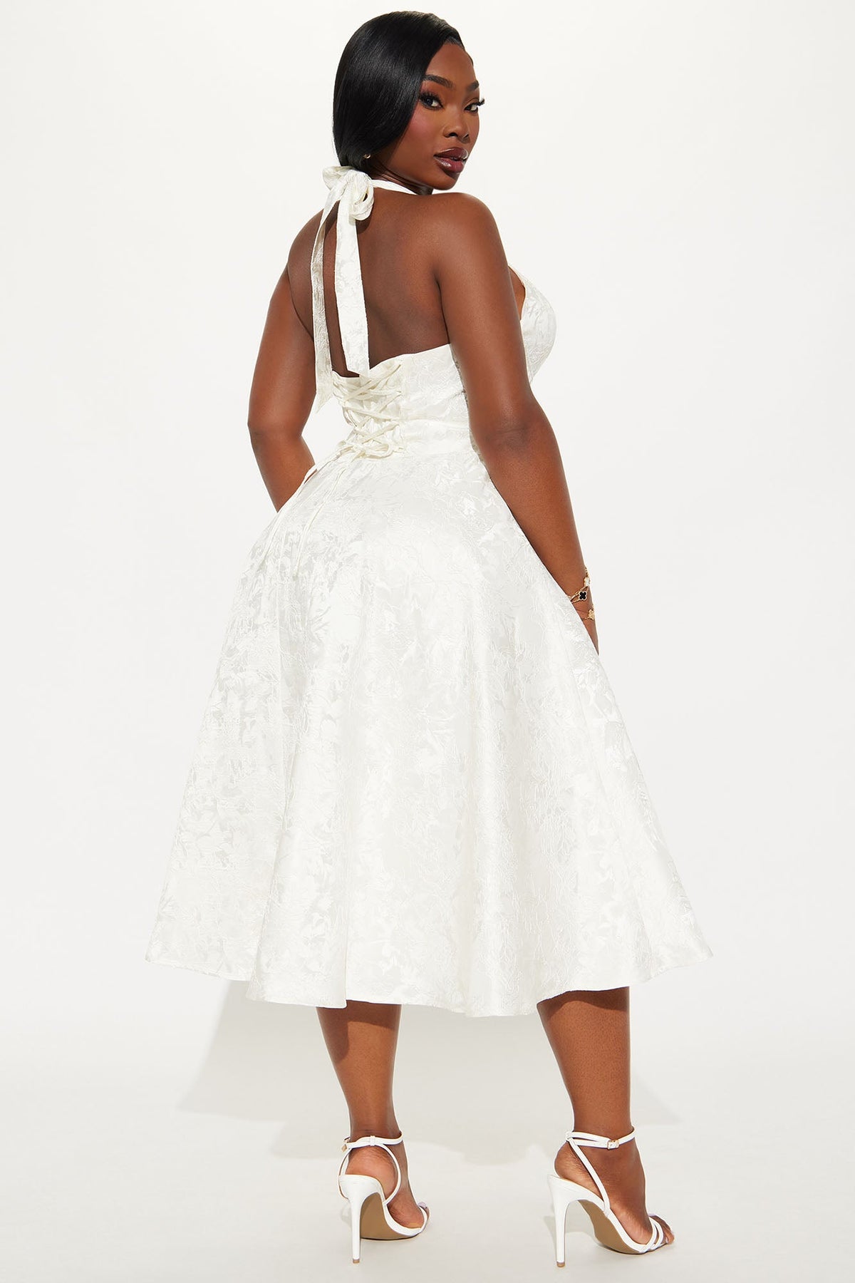 Elowen Midi Dress - Off White