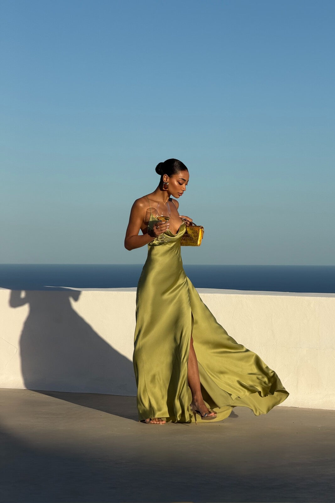 Matilde Maxi Dress - Olive Green