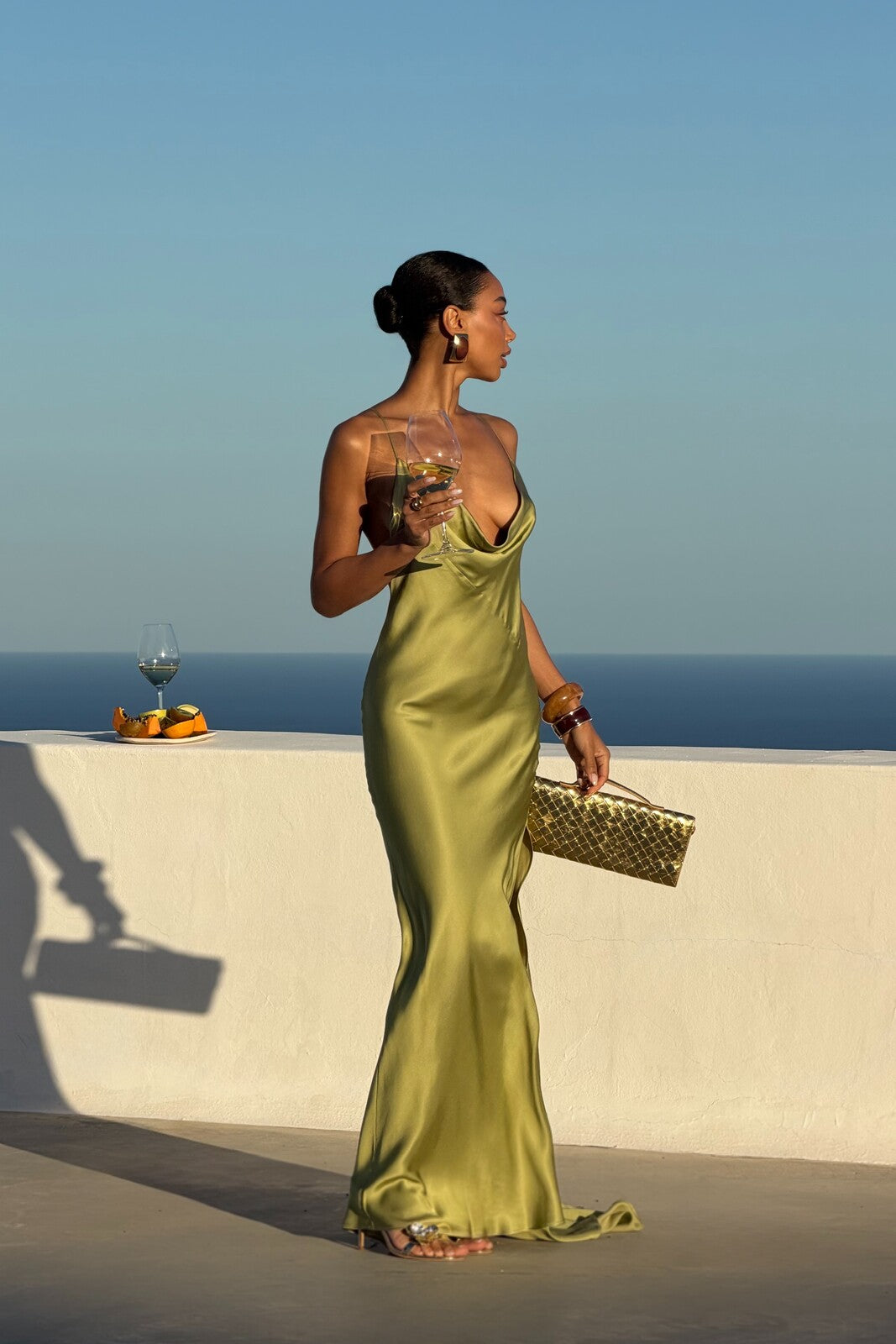 Matilde Maxi Dress - Olive Green