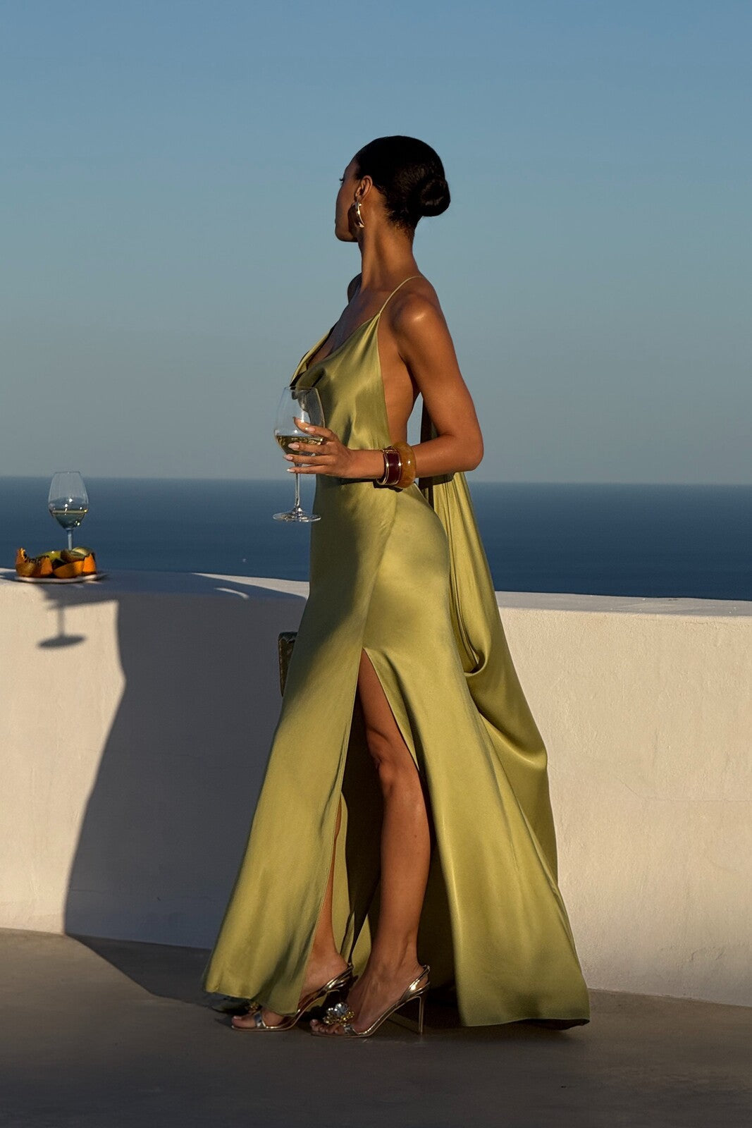Matilde Maxi Dress - Olive Green