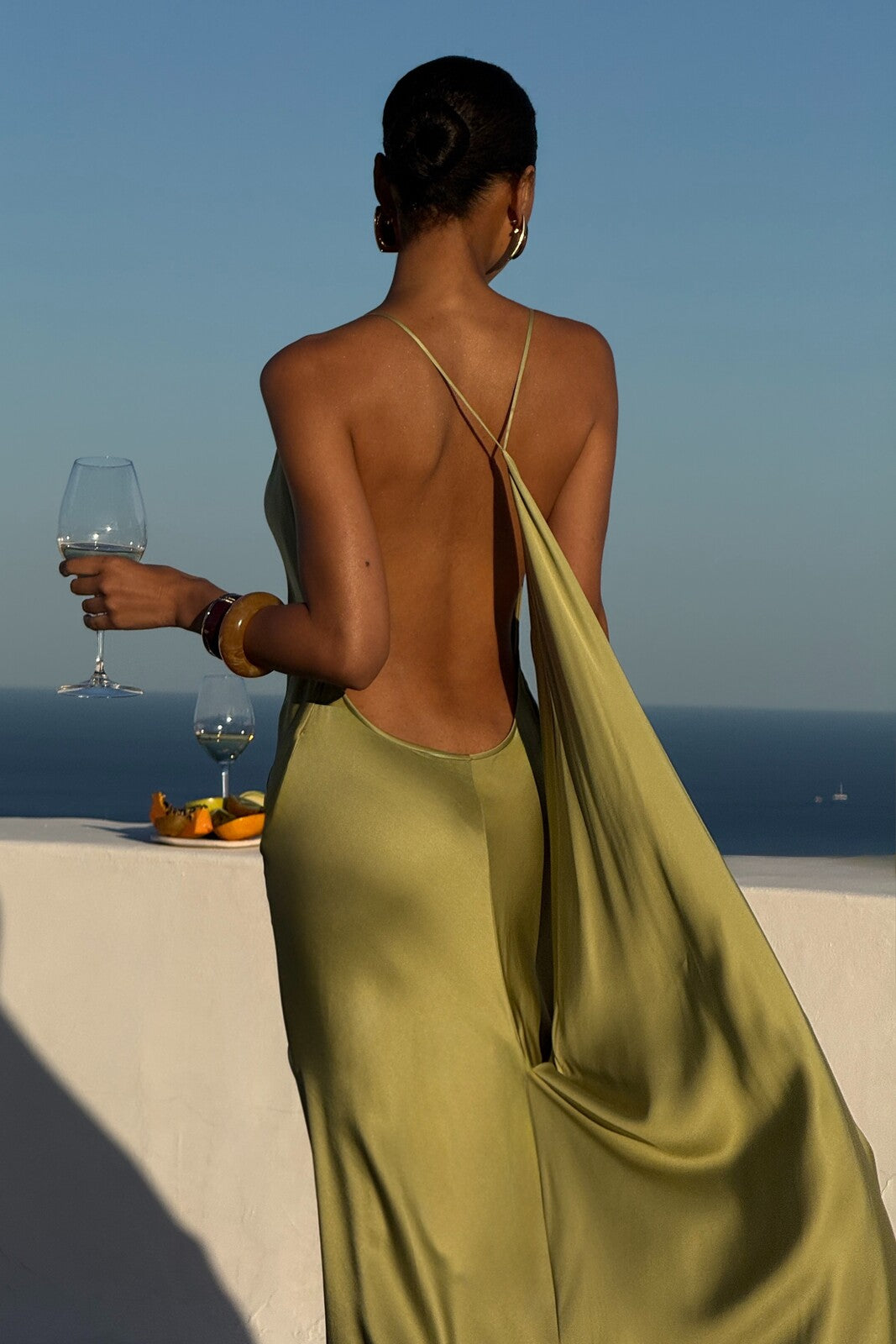 Matilde Maxi Dress - Olive Green