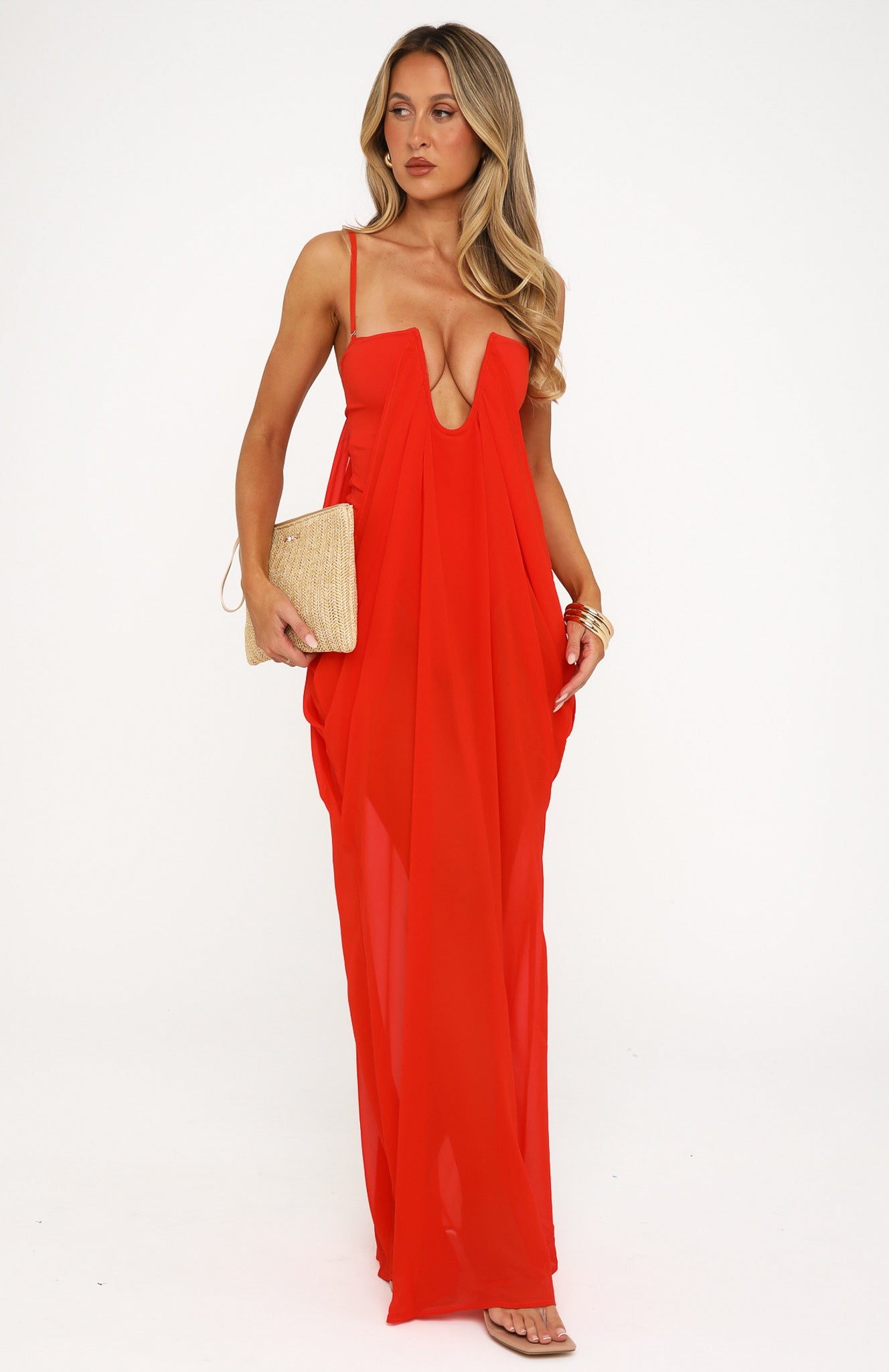 Rio Maxi Dress - Flame
