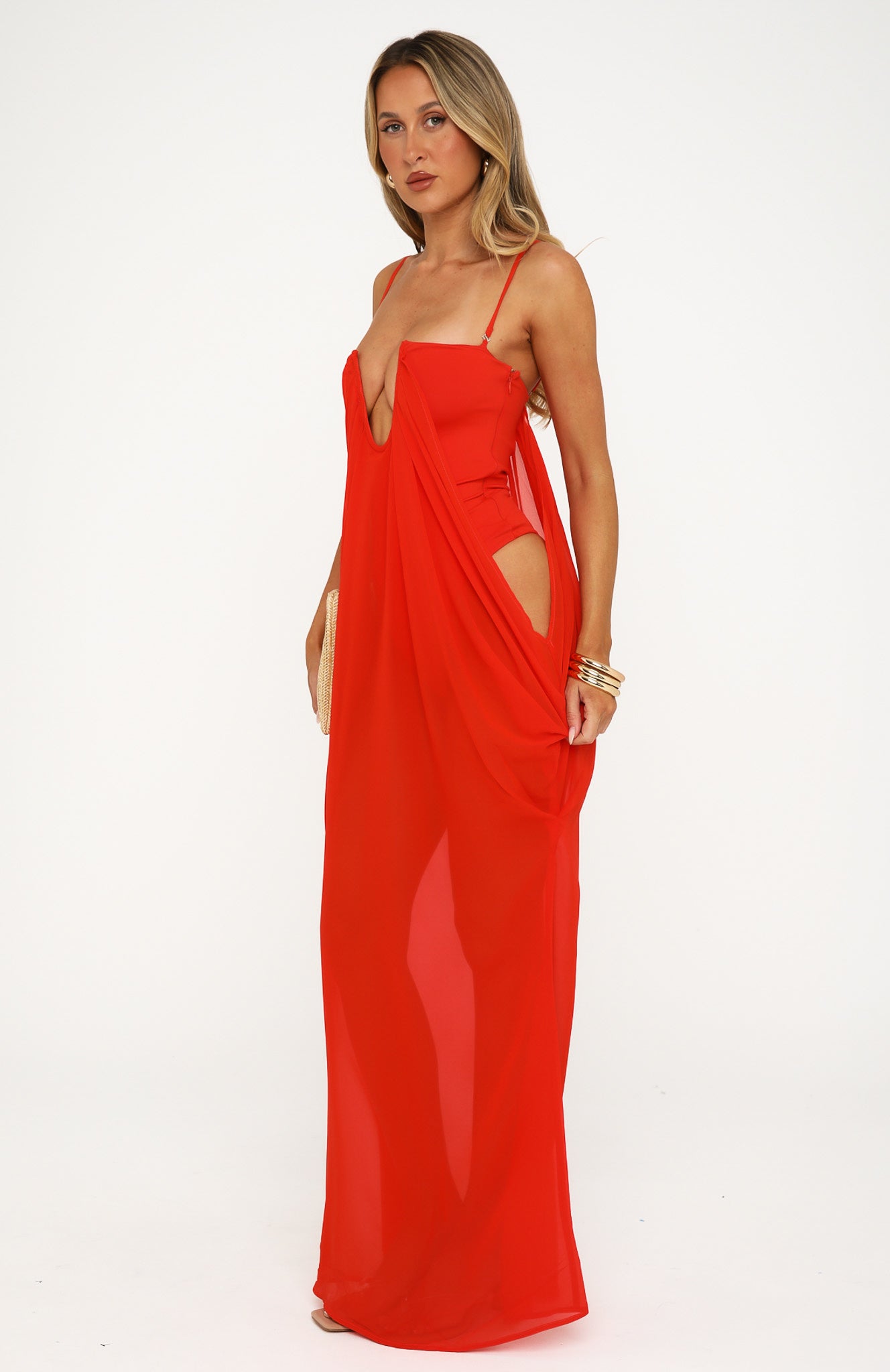 Rio Maxi Dress - Flame