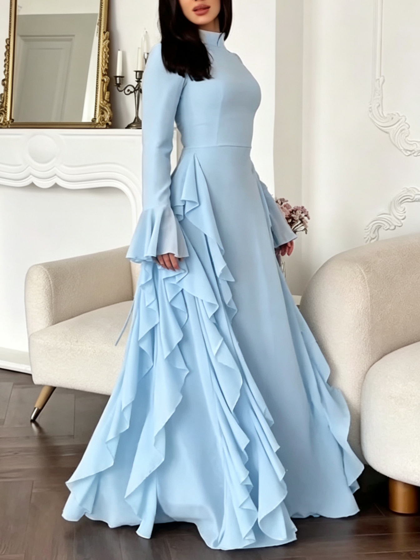 Solange Maxi Dress - Blue