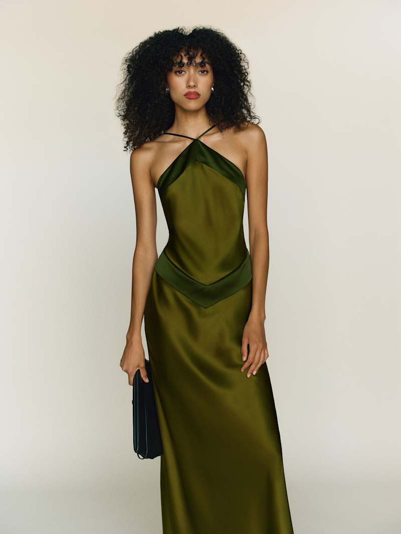 Elodie Maxi Dress - Pear - front