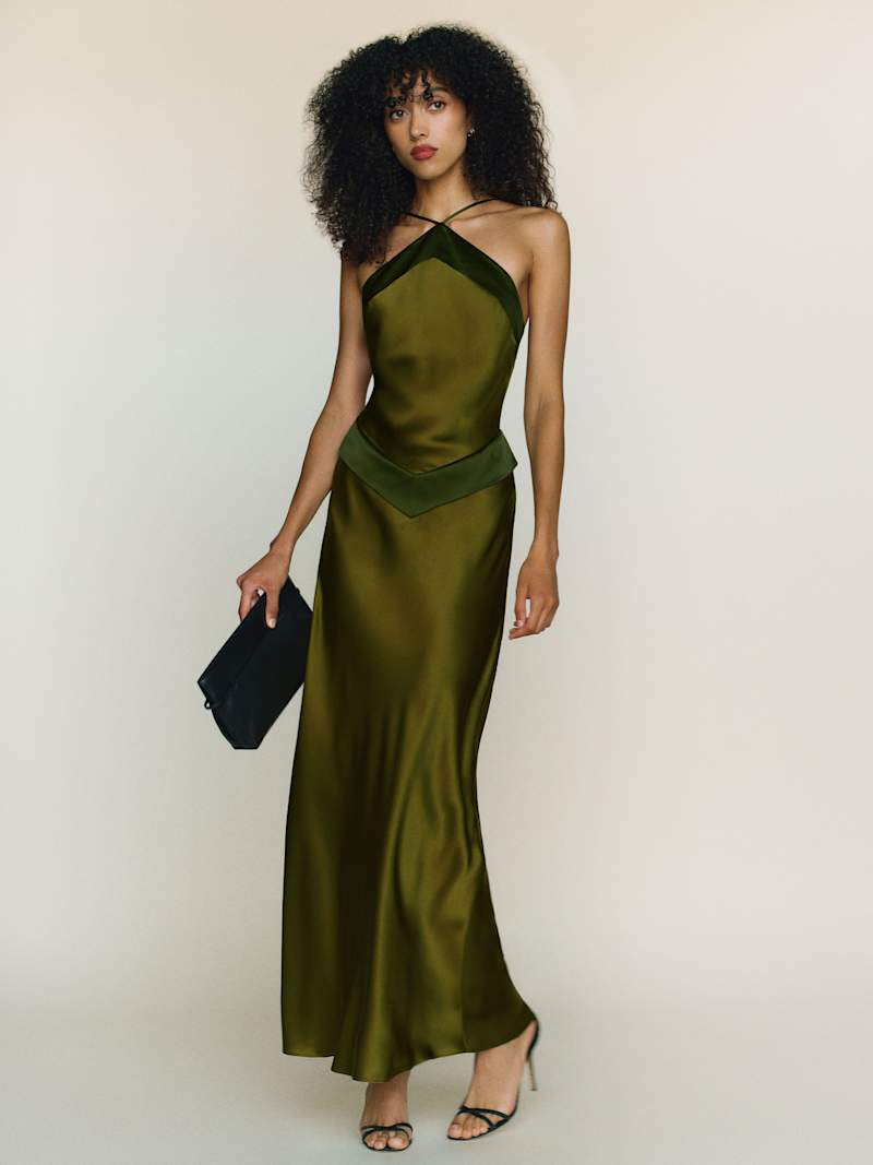 Elodie Maxi Dress - Pear - back