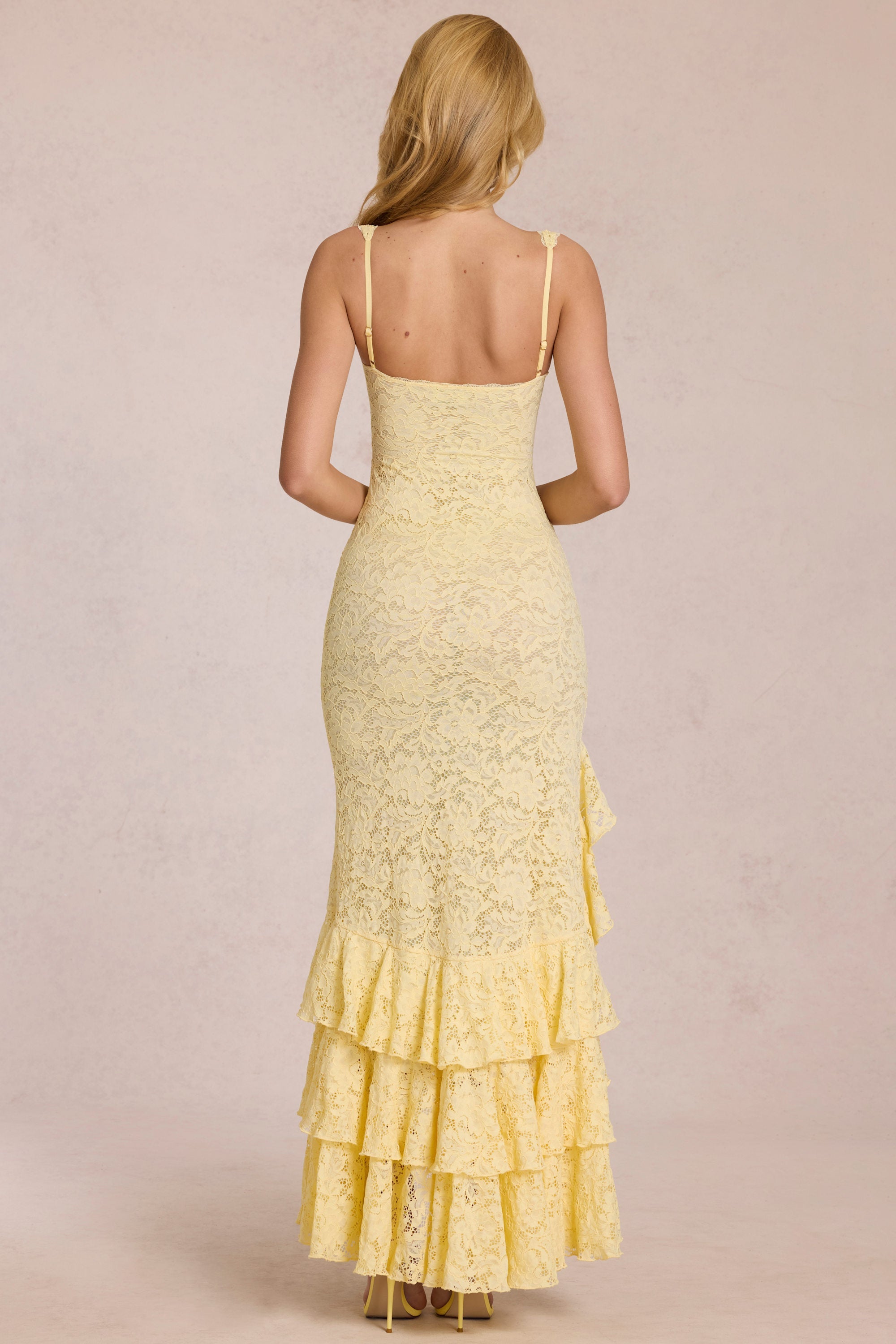 Renata Maxi Dress - Lemon Yellow - 6
