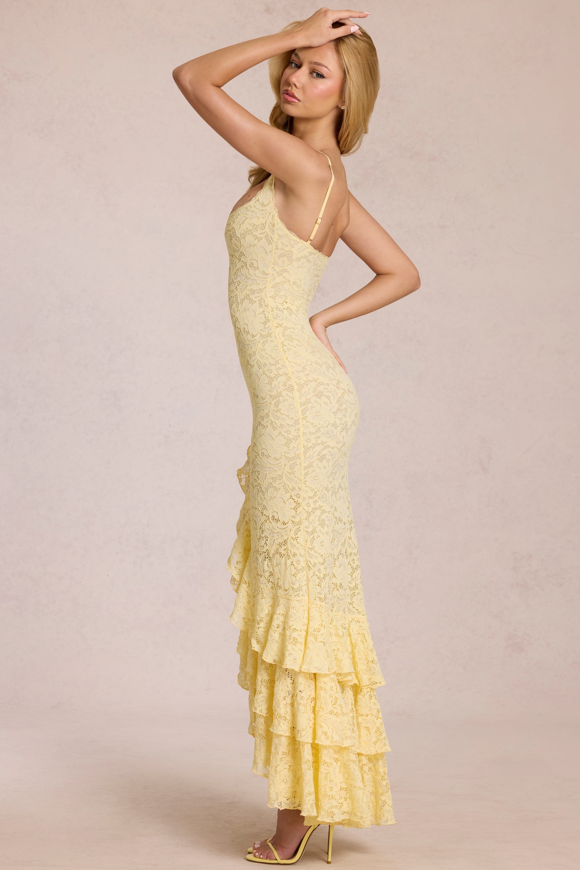 Renata Maxi Dress - Lemon Yellow - 7