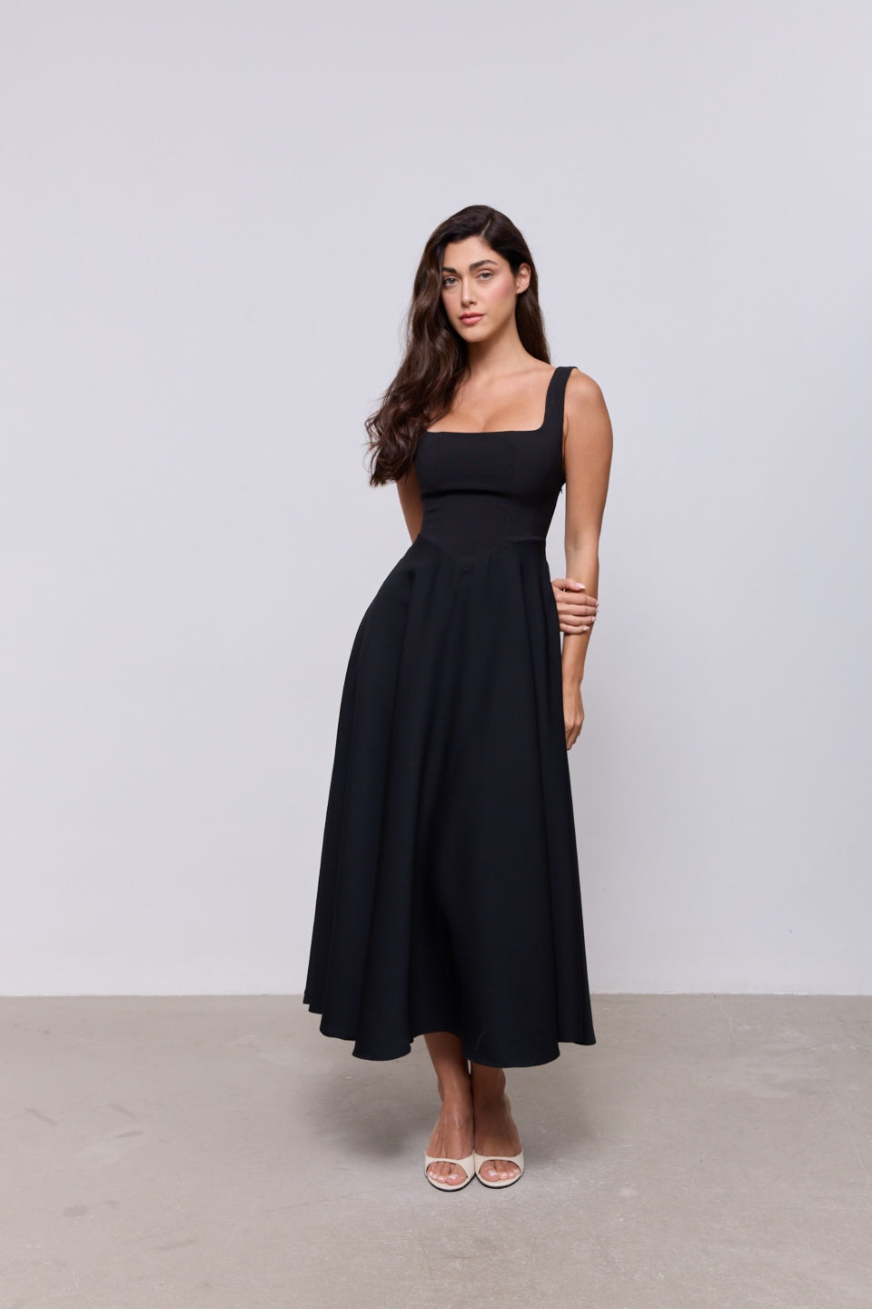 Odessa Midi Dress - Black