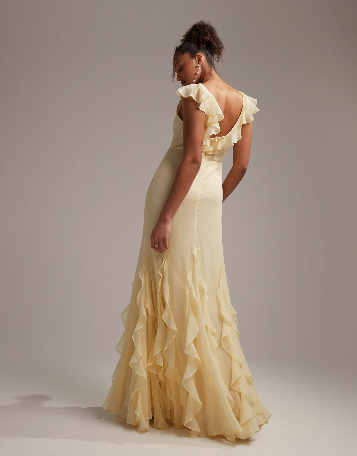 Honeysuckle Maxi Dress - Pastel Yellow
