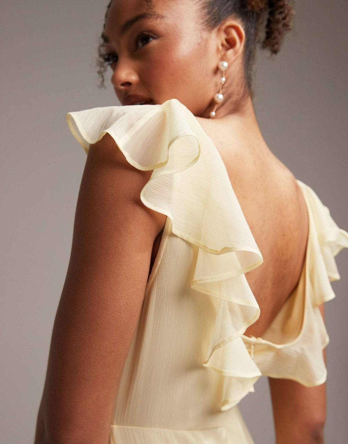 Honeysuckle Maxi Dress - Pastel Yellow