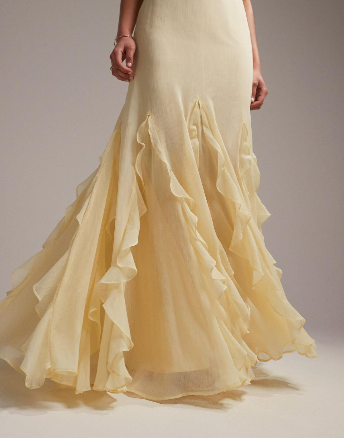 Honeysuckle Maxi Dress - Pastel Yellow