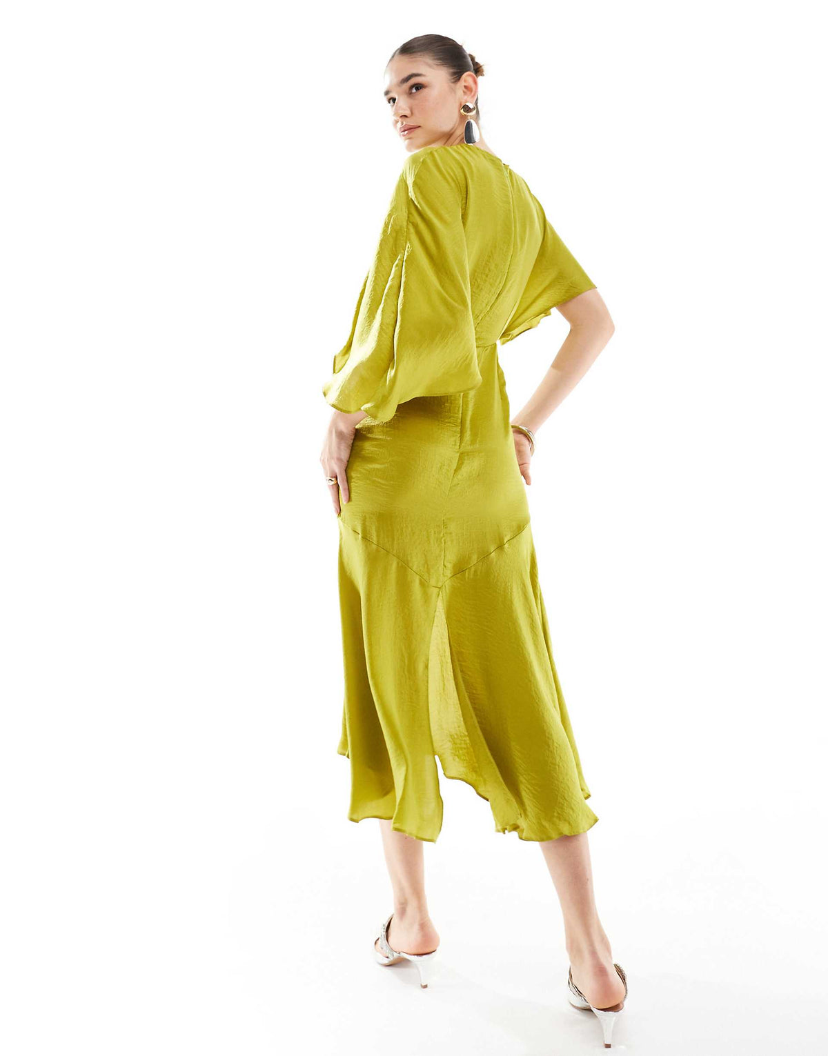 Citron Midi Dress - Chartreuse