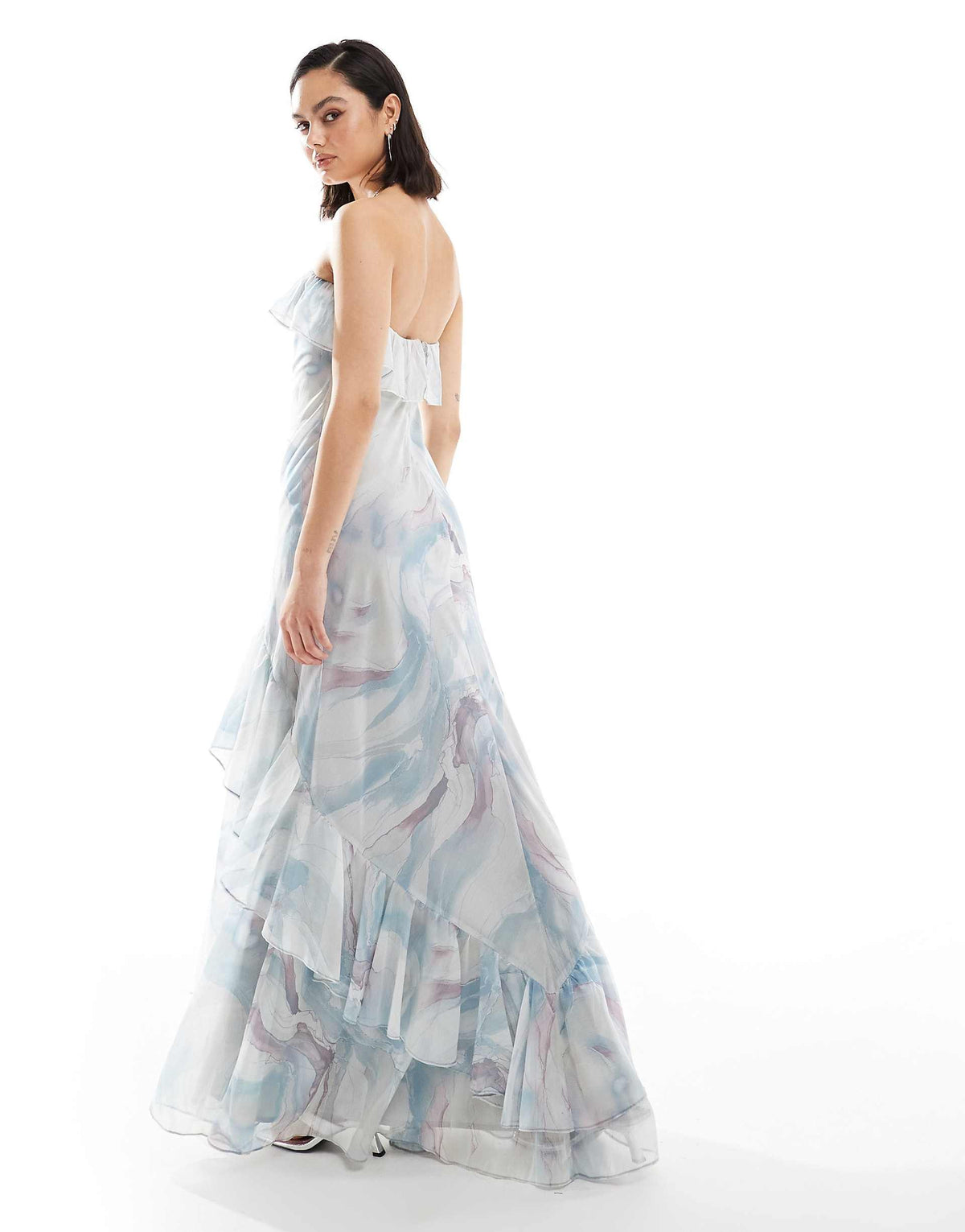 Mosaic Midi Dress - Abstract Print