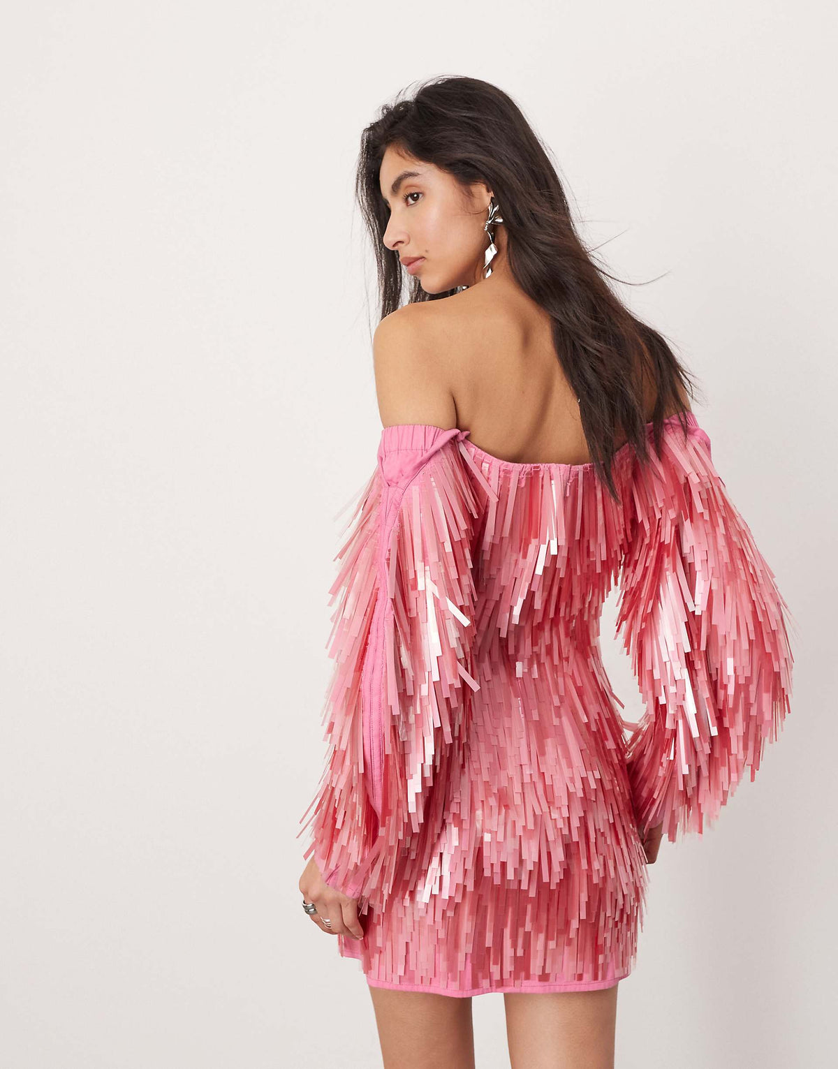 Glimmer Mini Dress - Pink