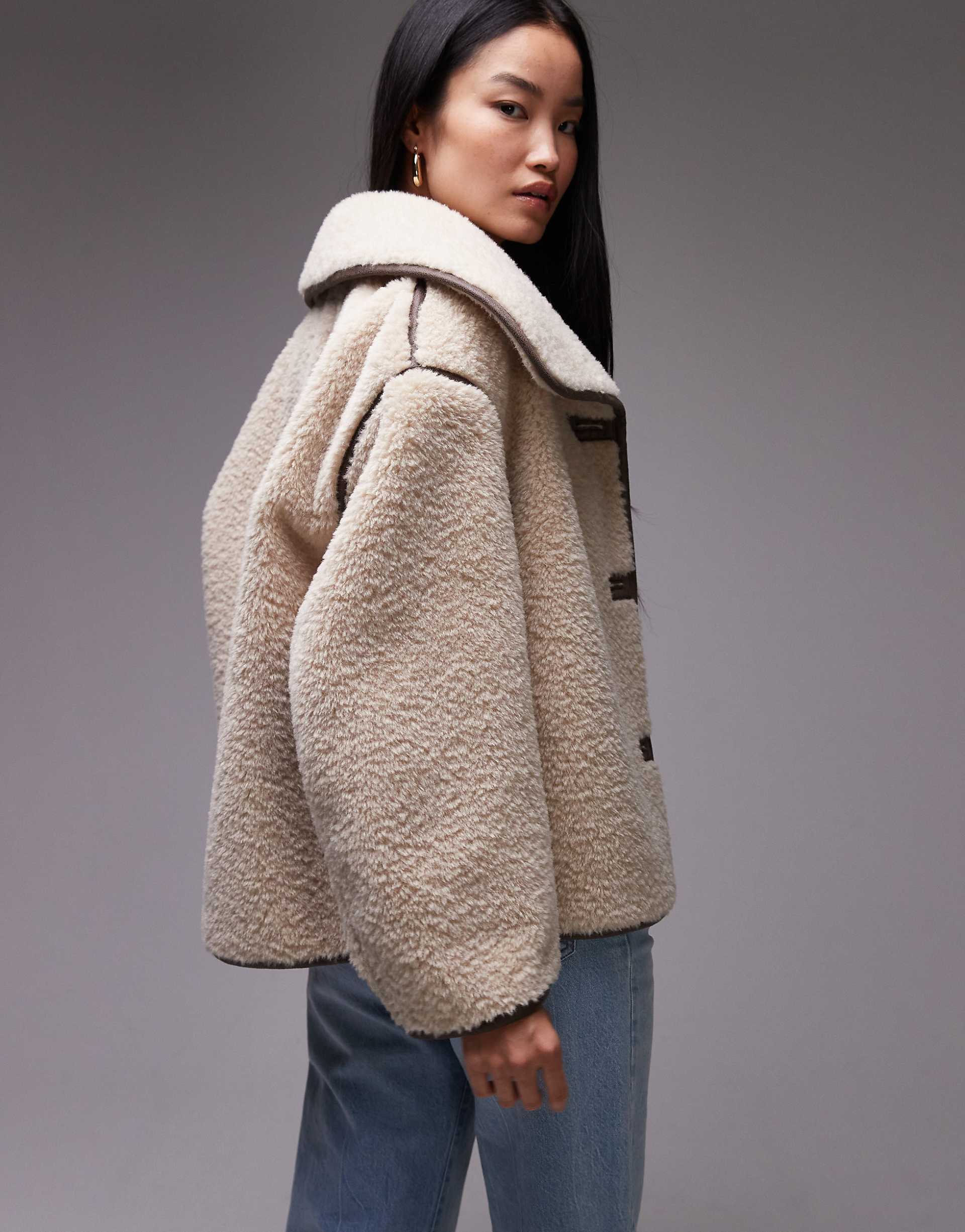 Nordica Shearling Jacket - Light Beige