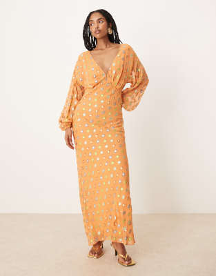 Marisa Midi Dress - Coral