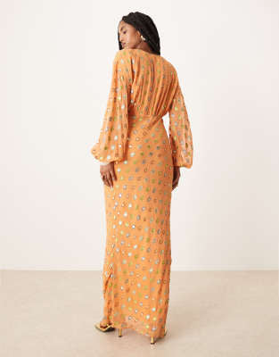 Marisa Midi Dress - Coral