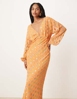 Marisa Midi Dress - Coral