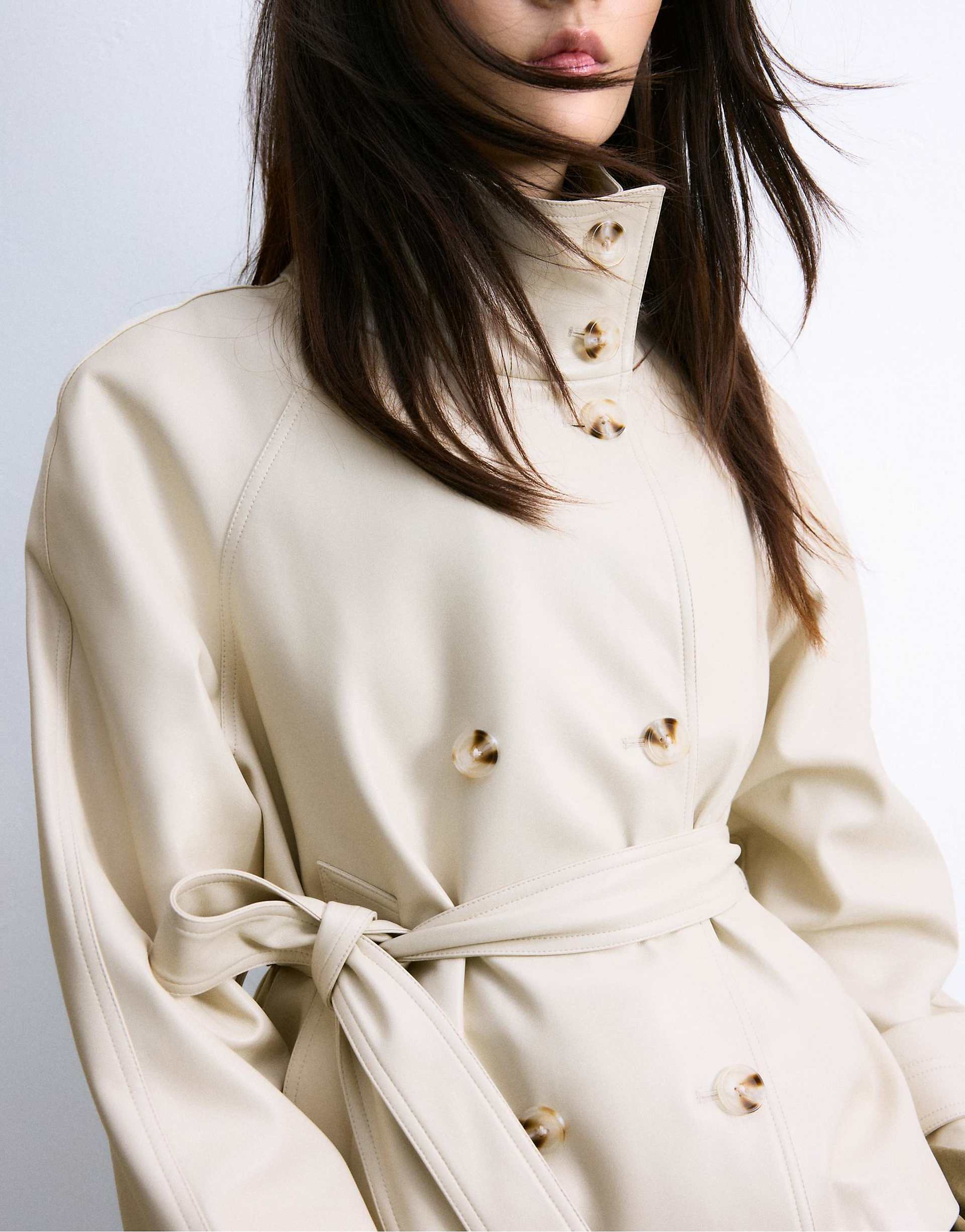 Verona Trench Coat - Ecru