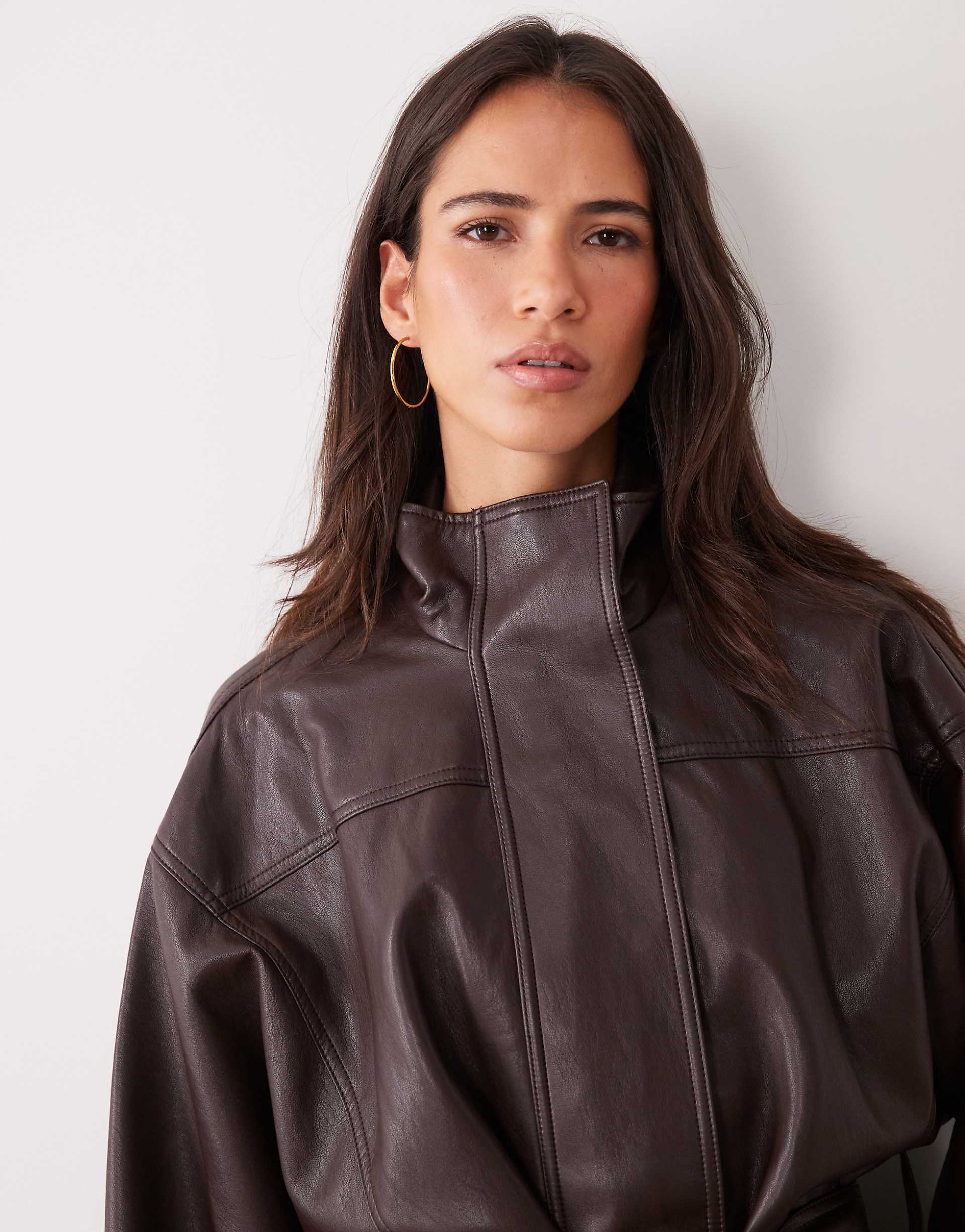 Havana Tie Waist Jacket - Brown