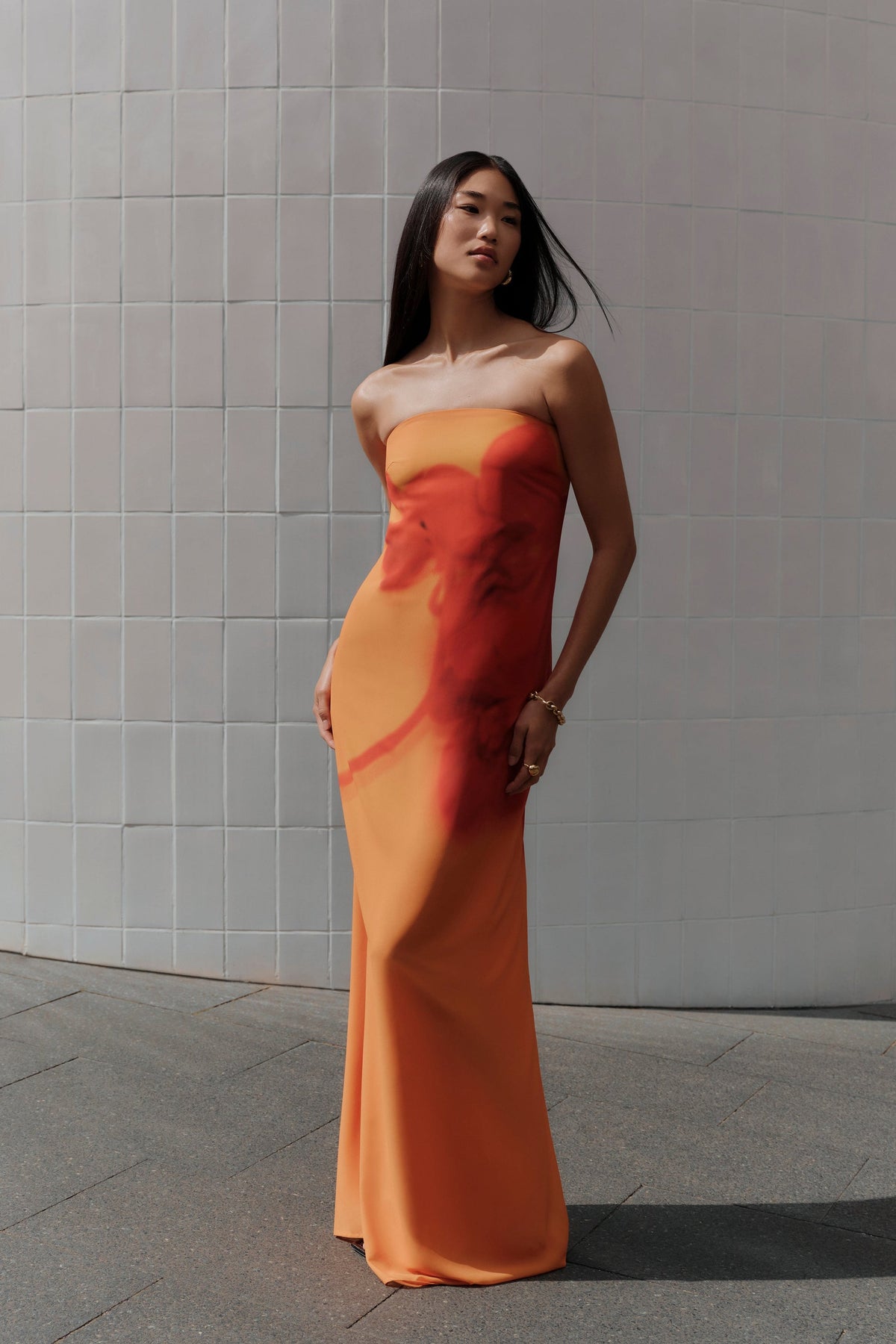 Koi Gown - Koi Orchid Print