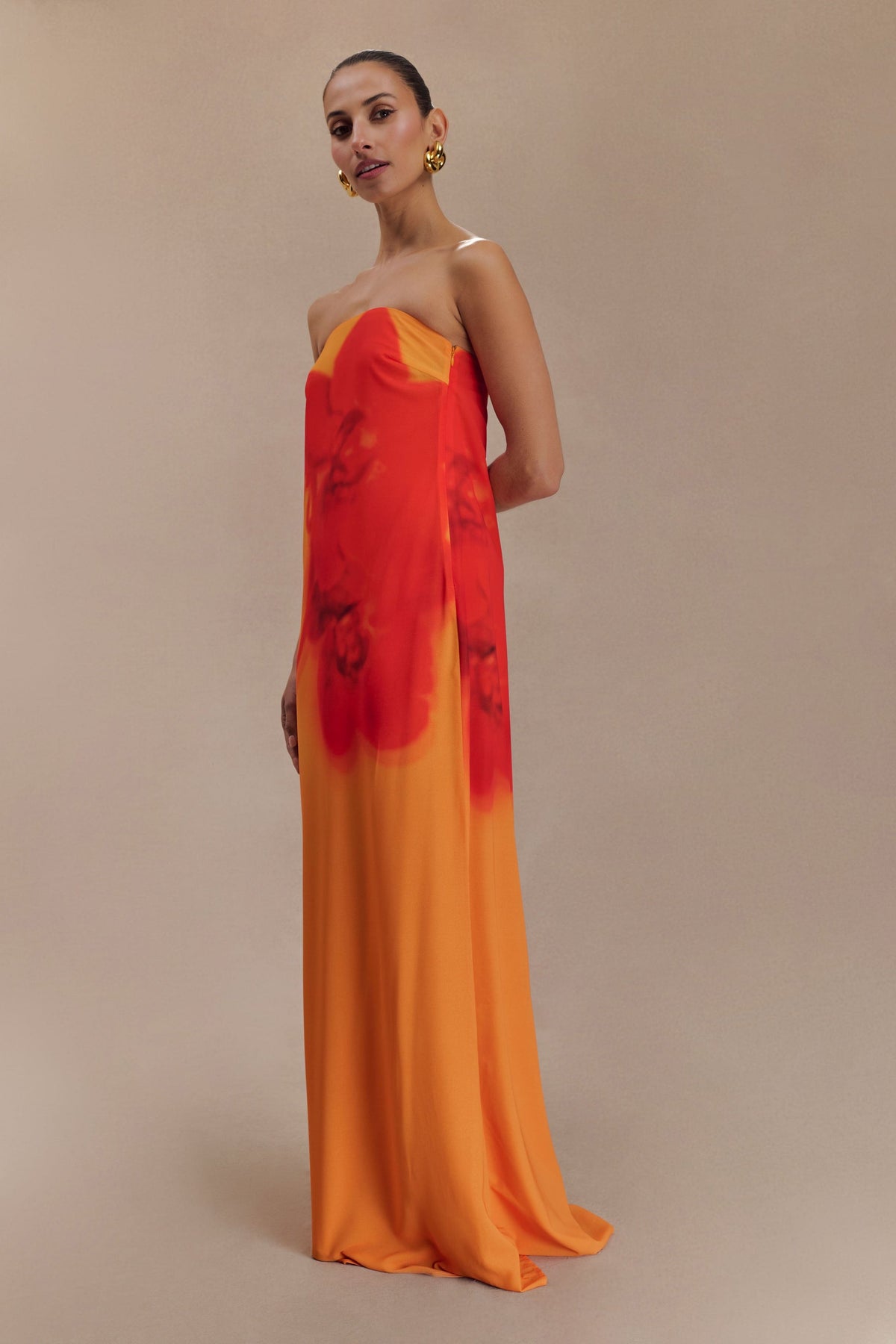 Koi Gown - Koi Orchid Print