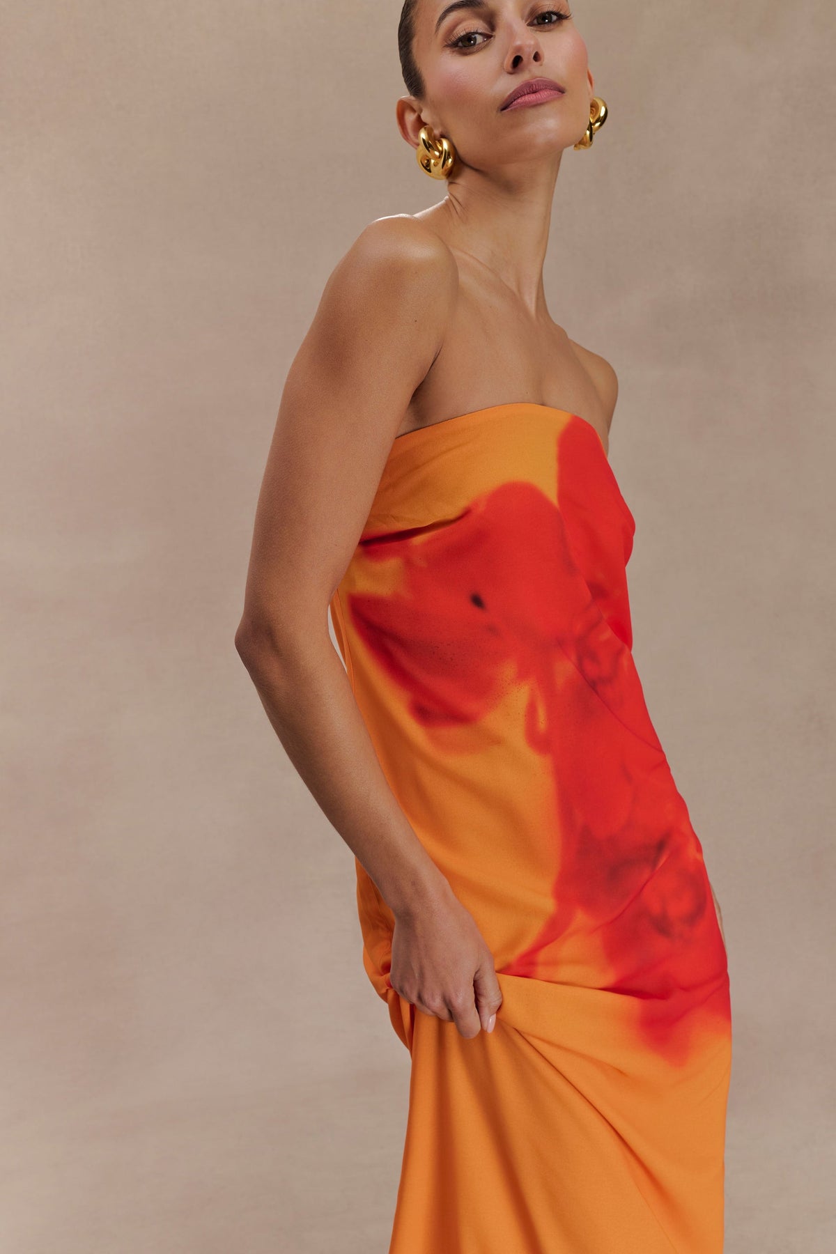 Koi Gown - Koi Orchid Print