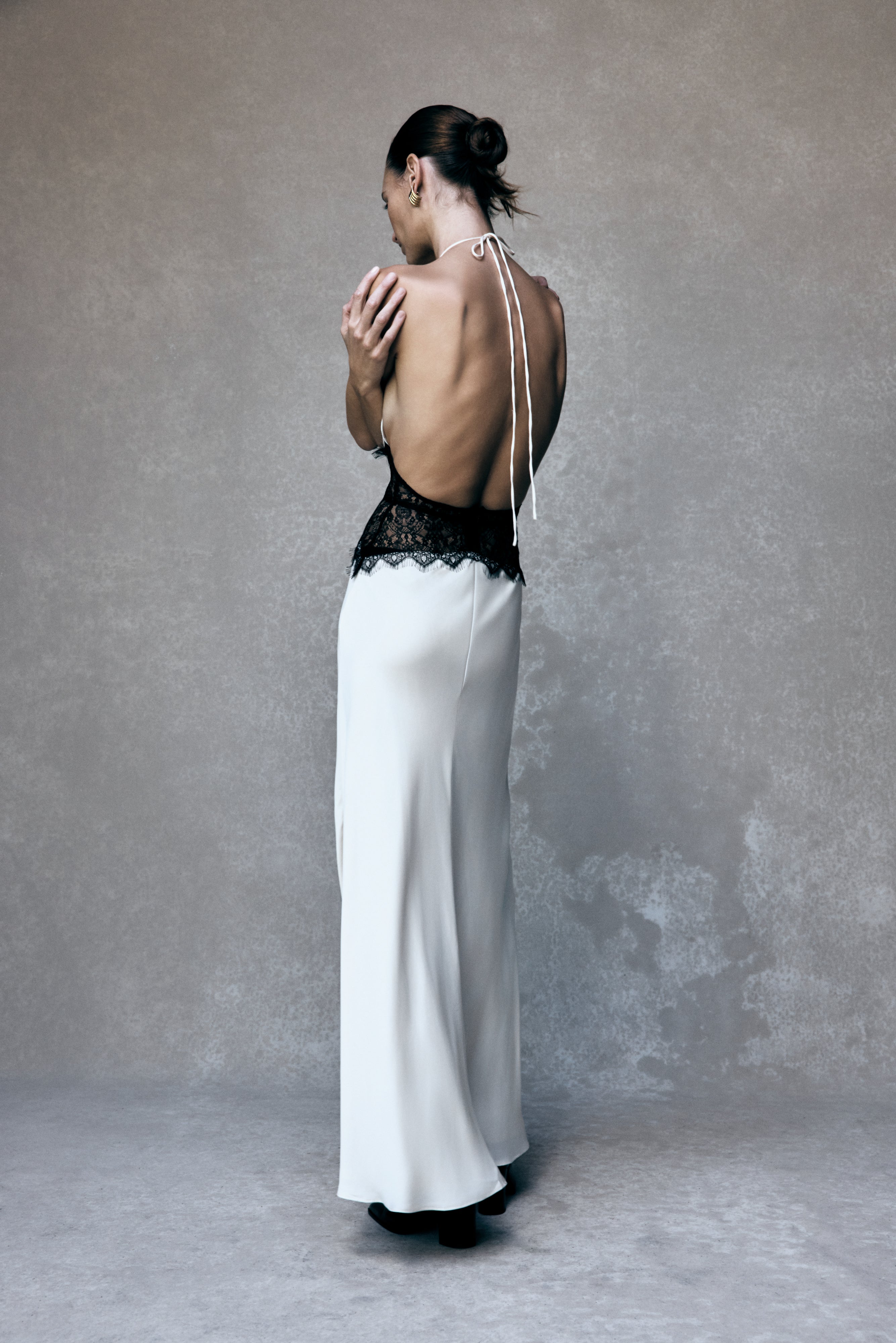 Dinah Maxi Dress - Black/Ivory