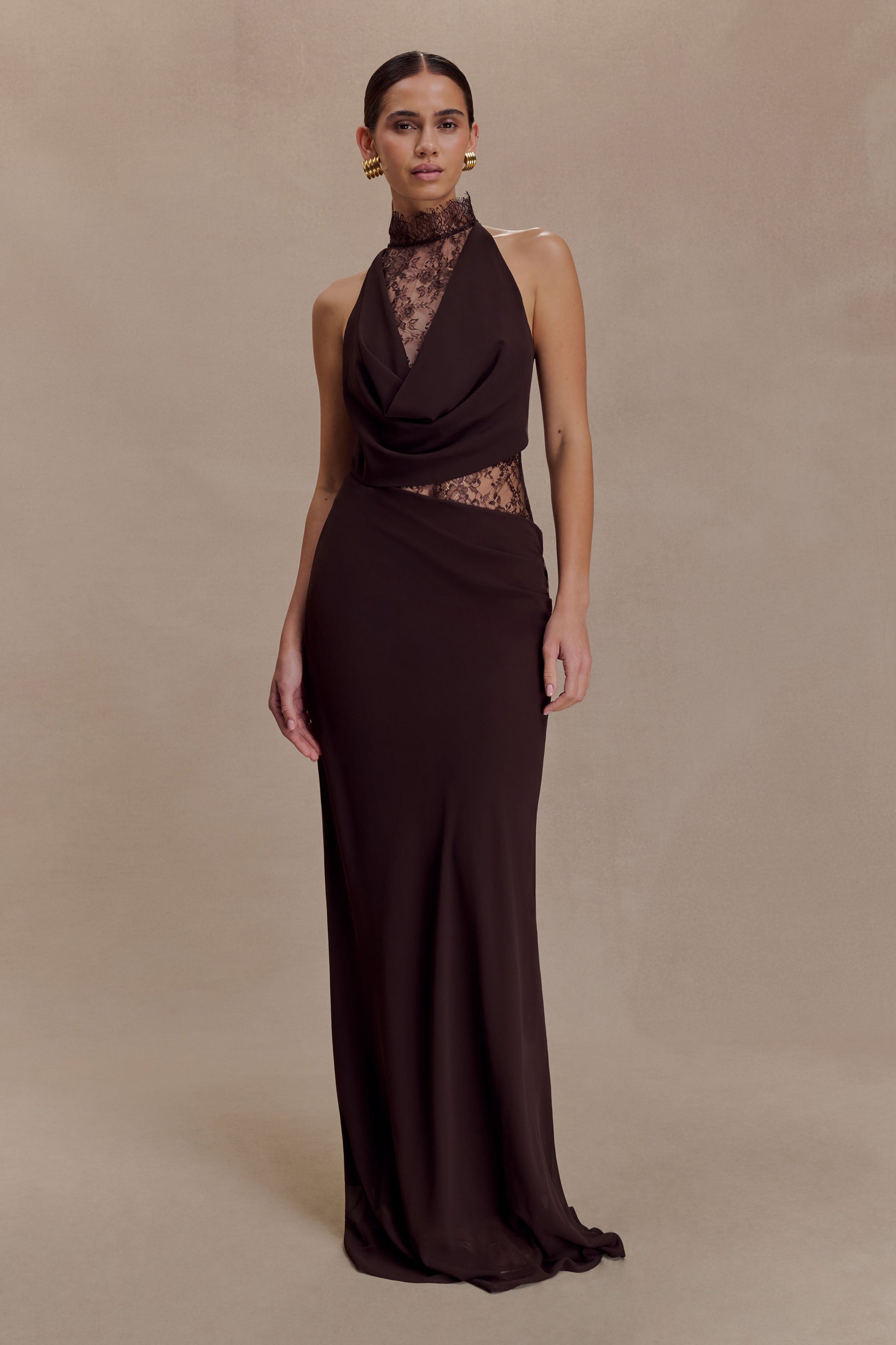 Arra Maxi Dress - Cacao Brown