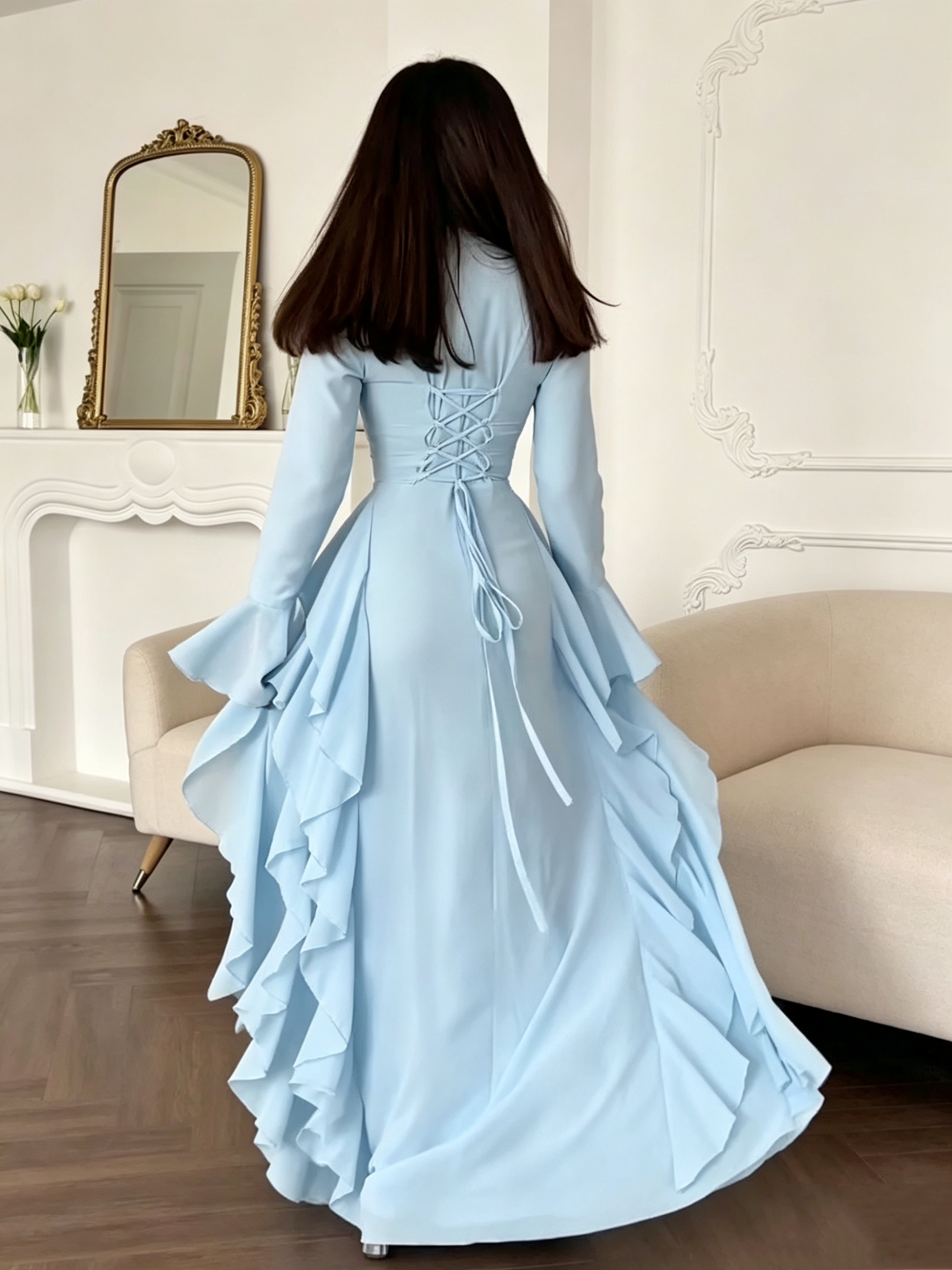 Solange Maxi Dress - Blue