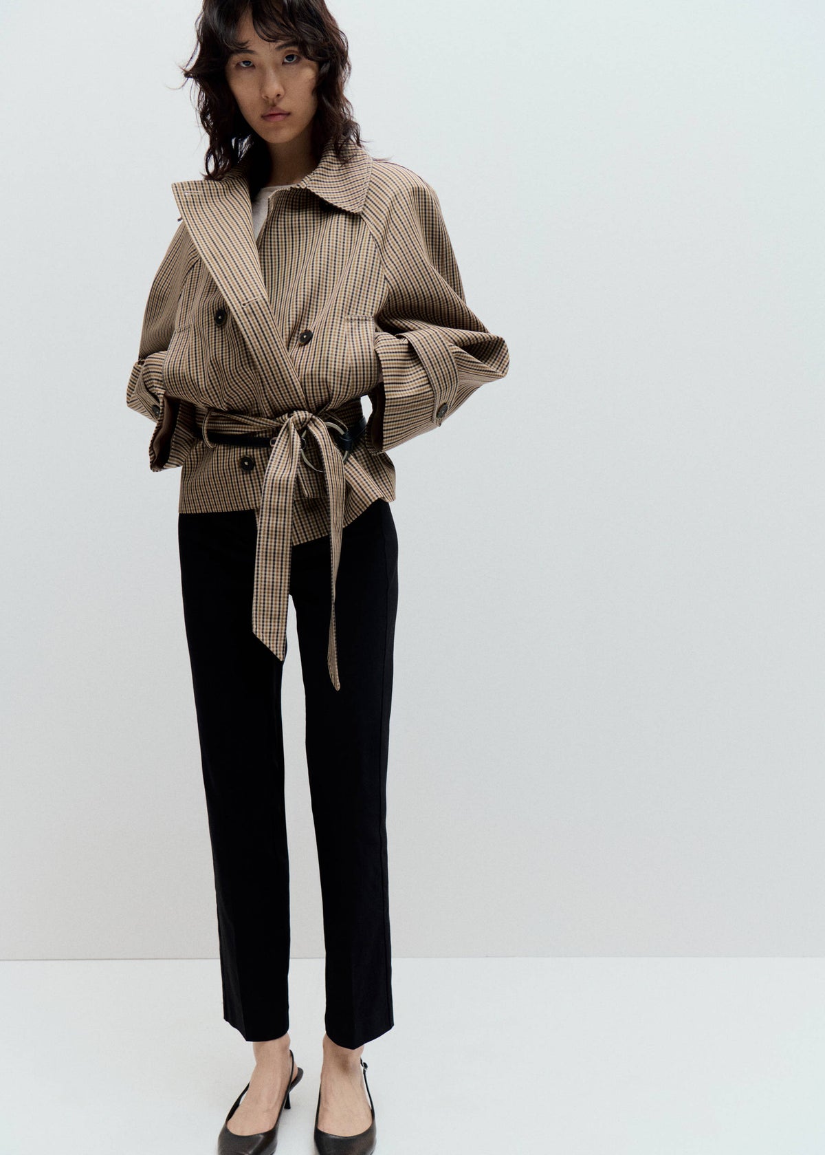 Oxford Trench Coat - Open Beige