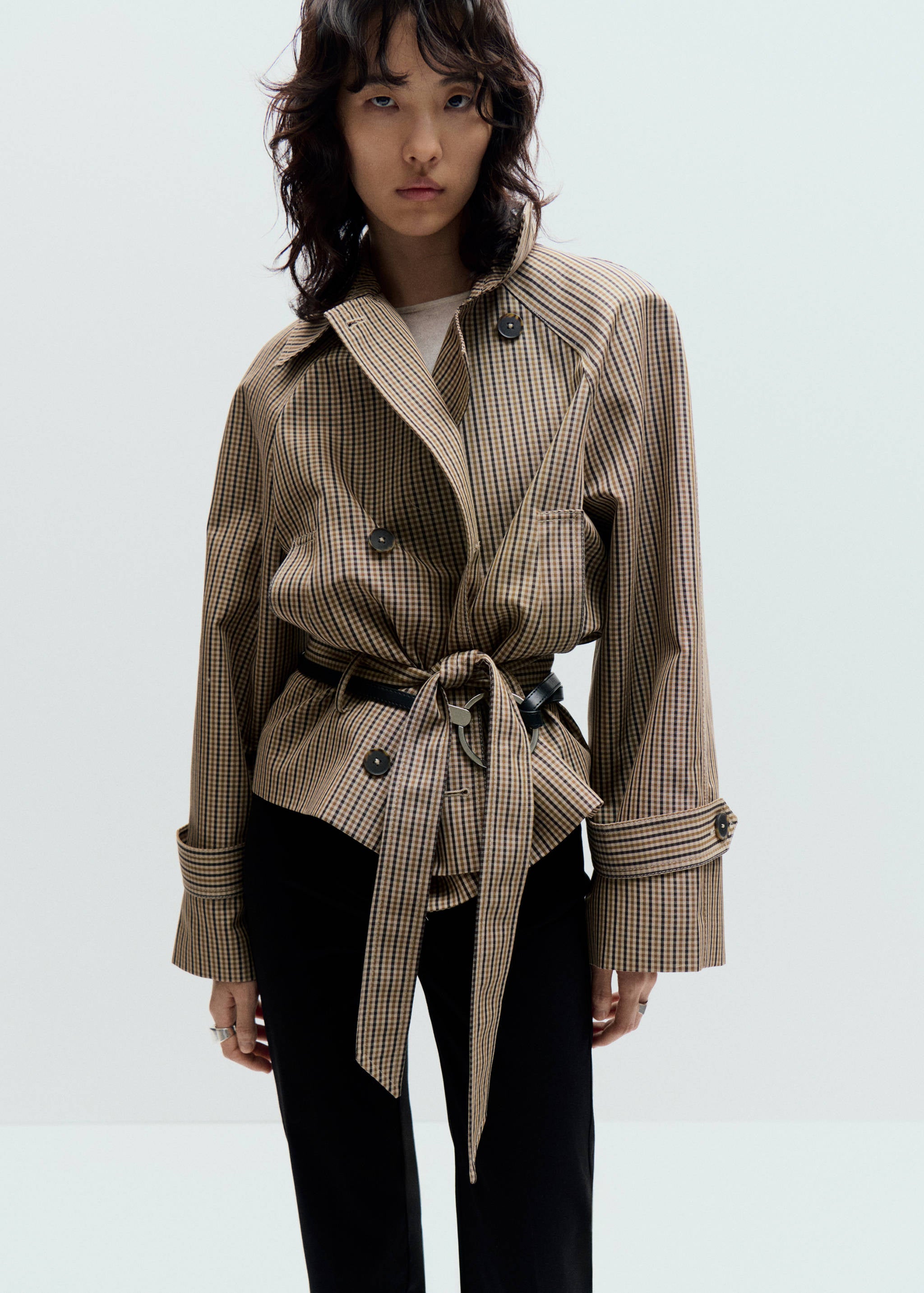 Oxford Trench Coat - Open Beige