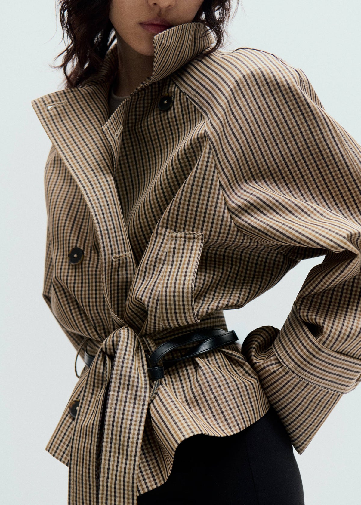 Oxford Trench Coat - Open Beige