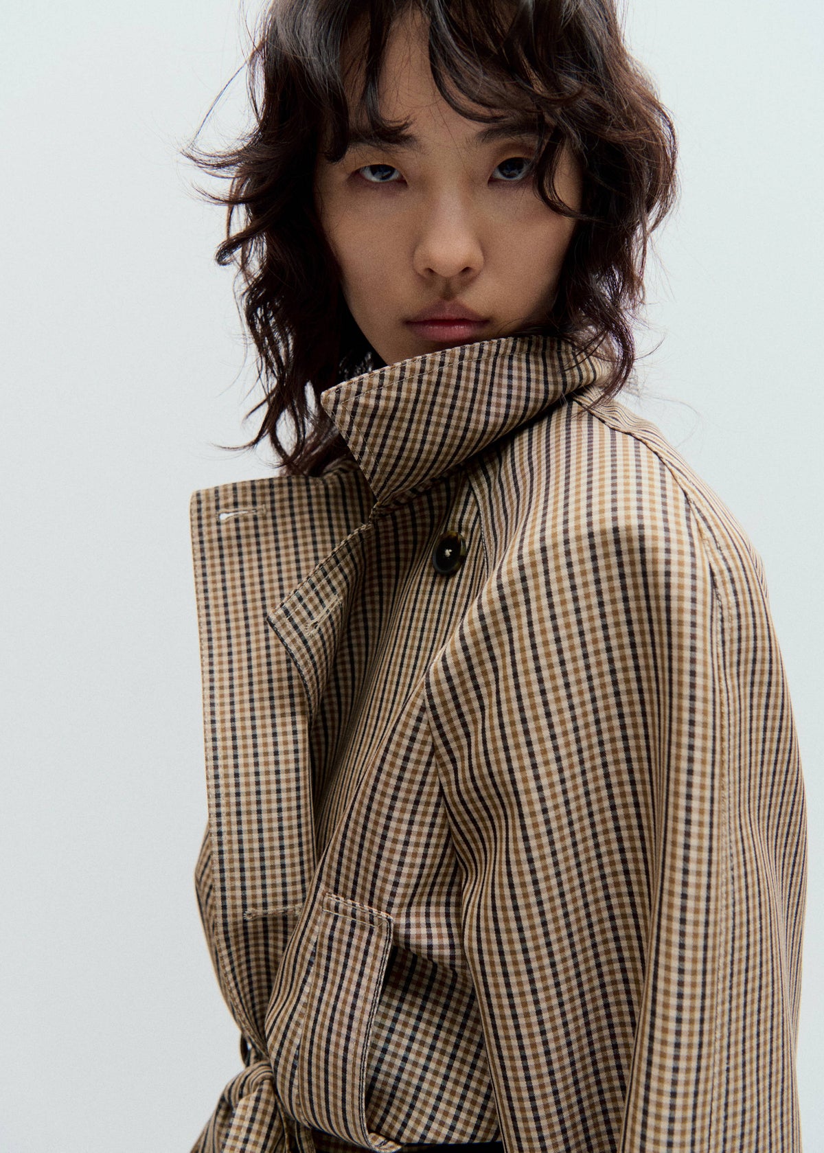 Oxford Trench Coat - Open Beige