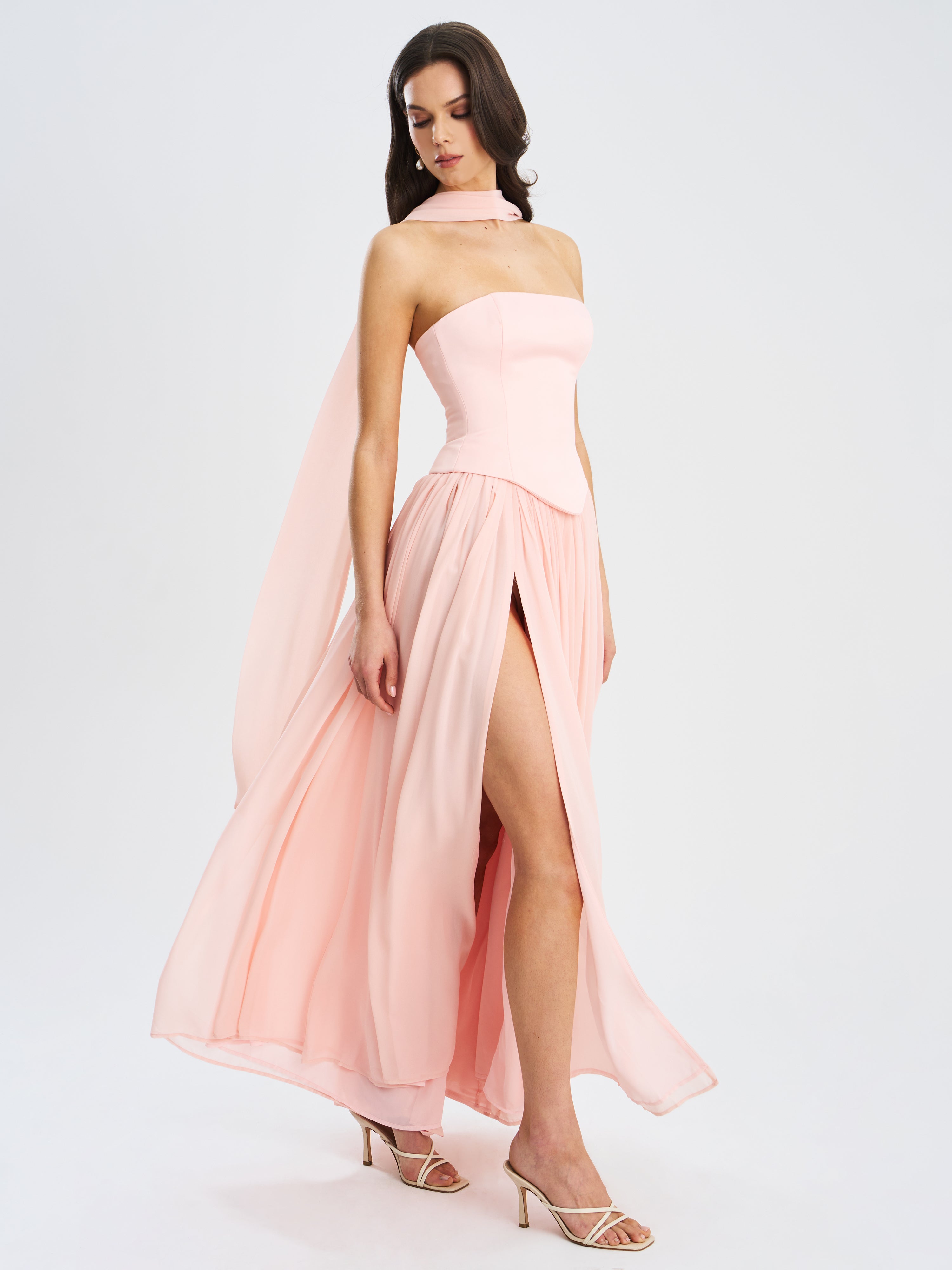 Vittoria Maxi Dress - Baby Pink