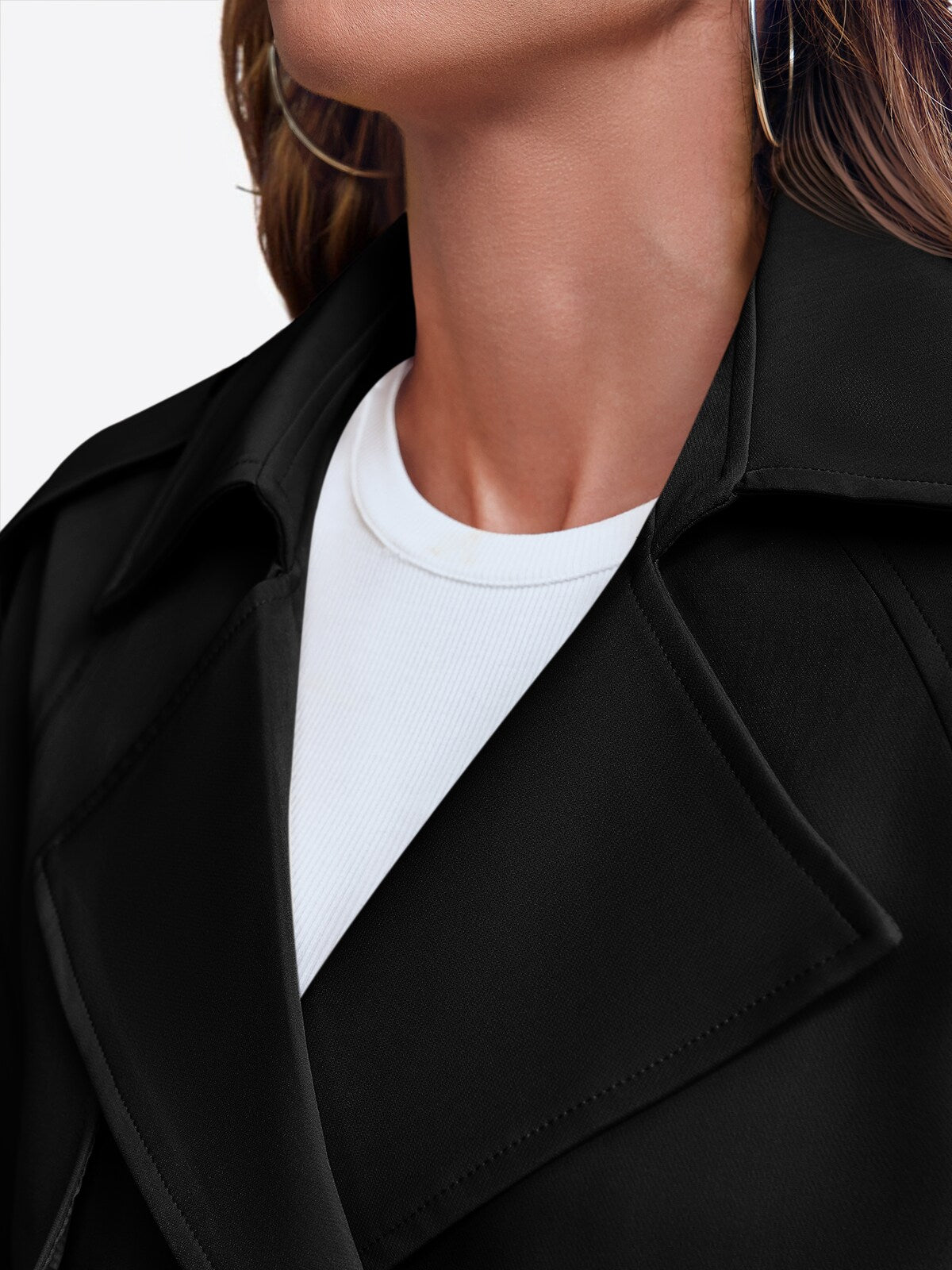 Milano Trench Coat - Black