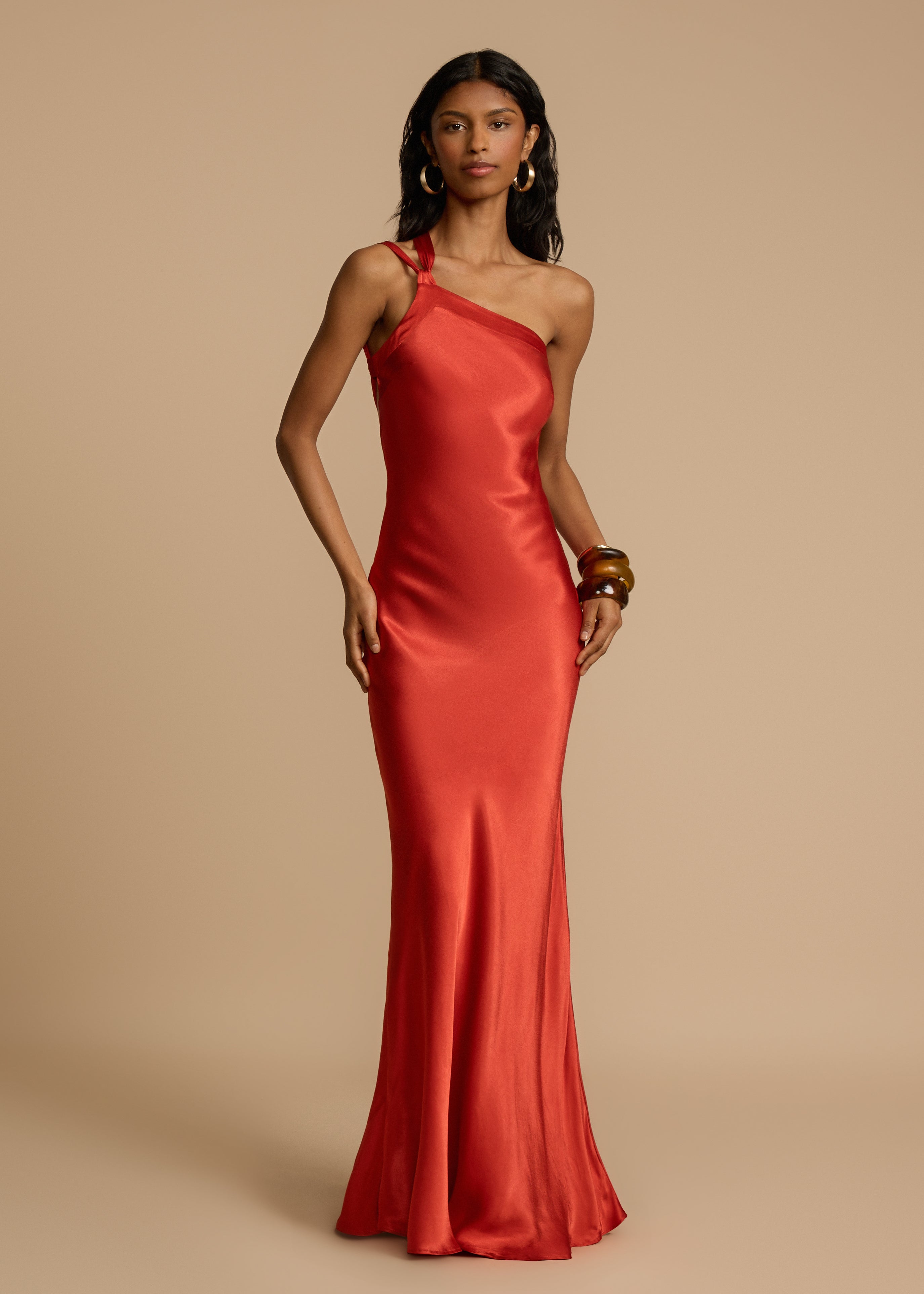 Monique Maxi Dress - Rust