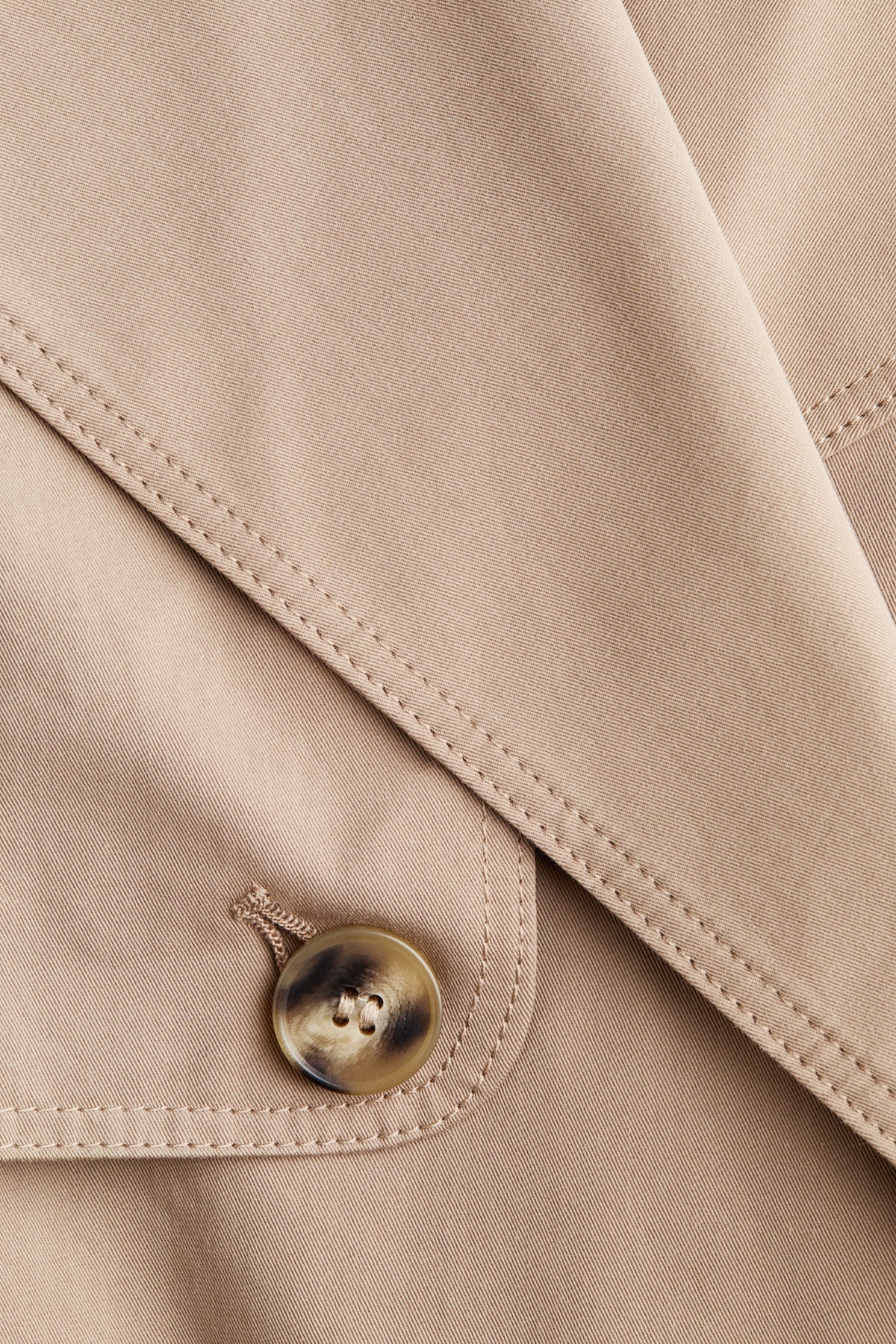 Ribbon Trench Coat - Taupe