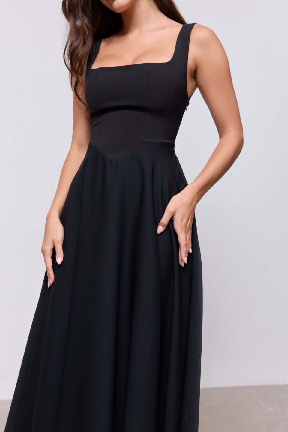 Odessa Midi Dress - Black