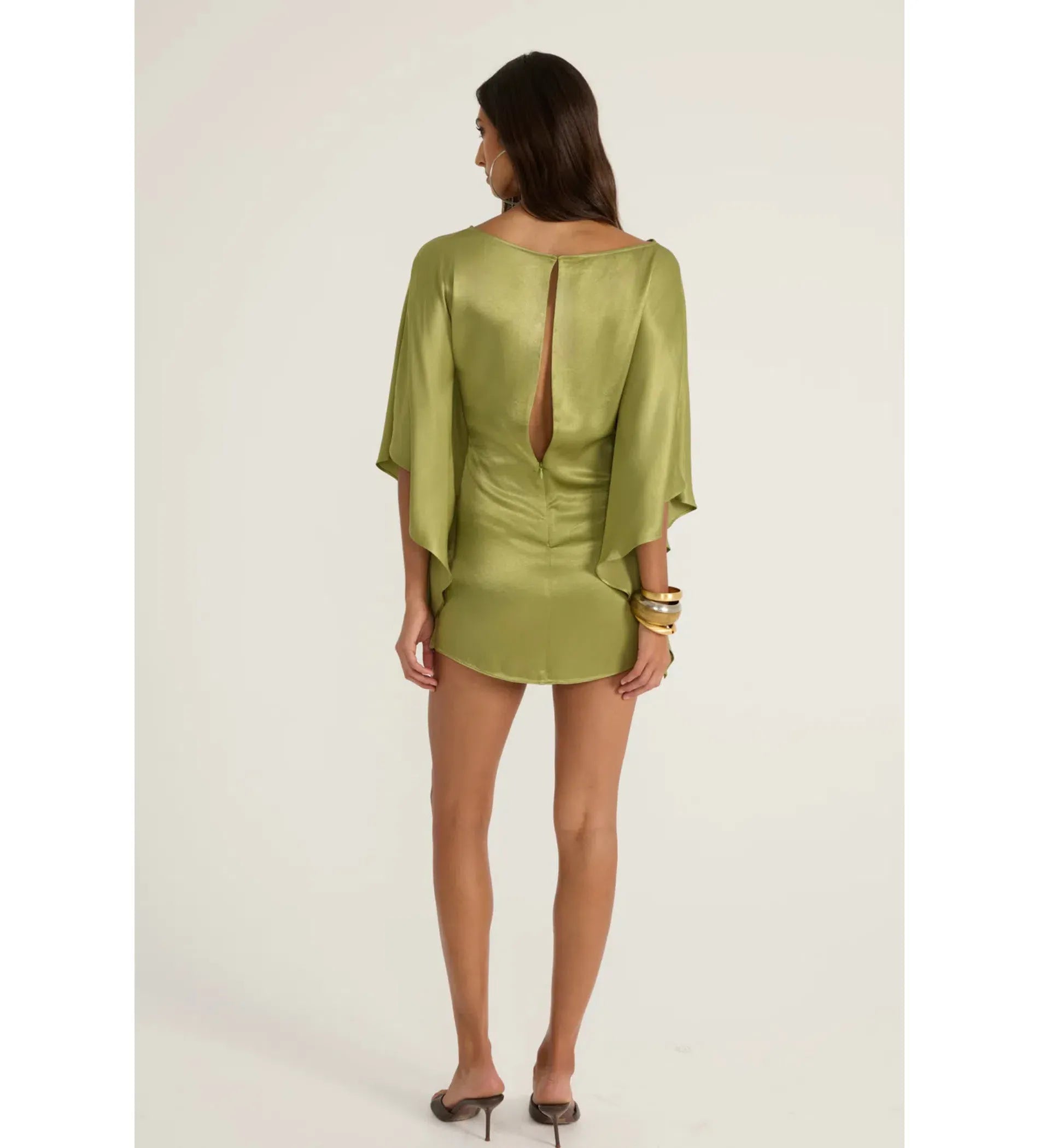 Vera Mini Dress - Vintage Green