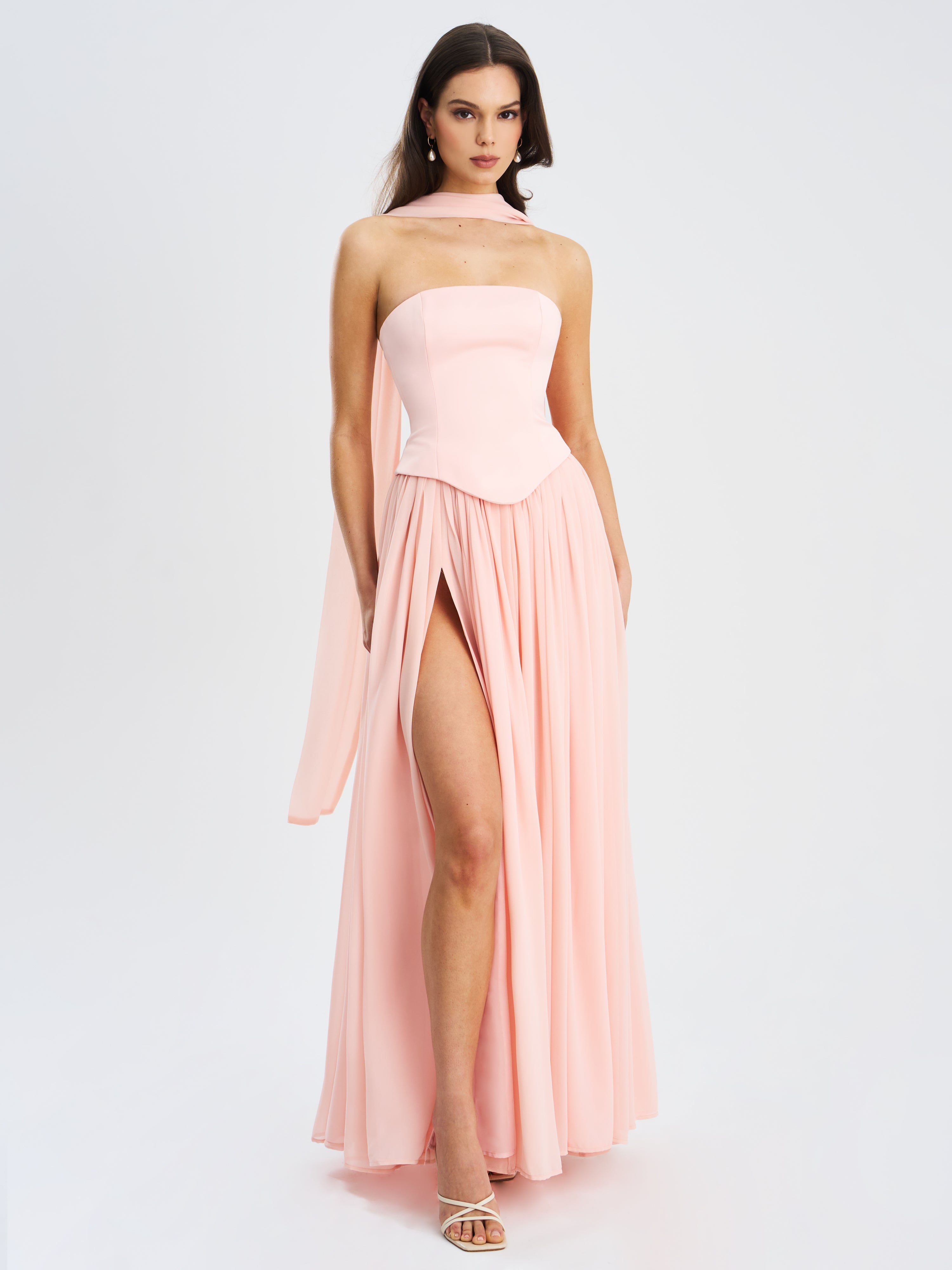 Vittoria Maxi Dress - Baby Pink