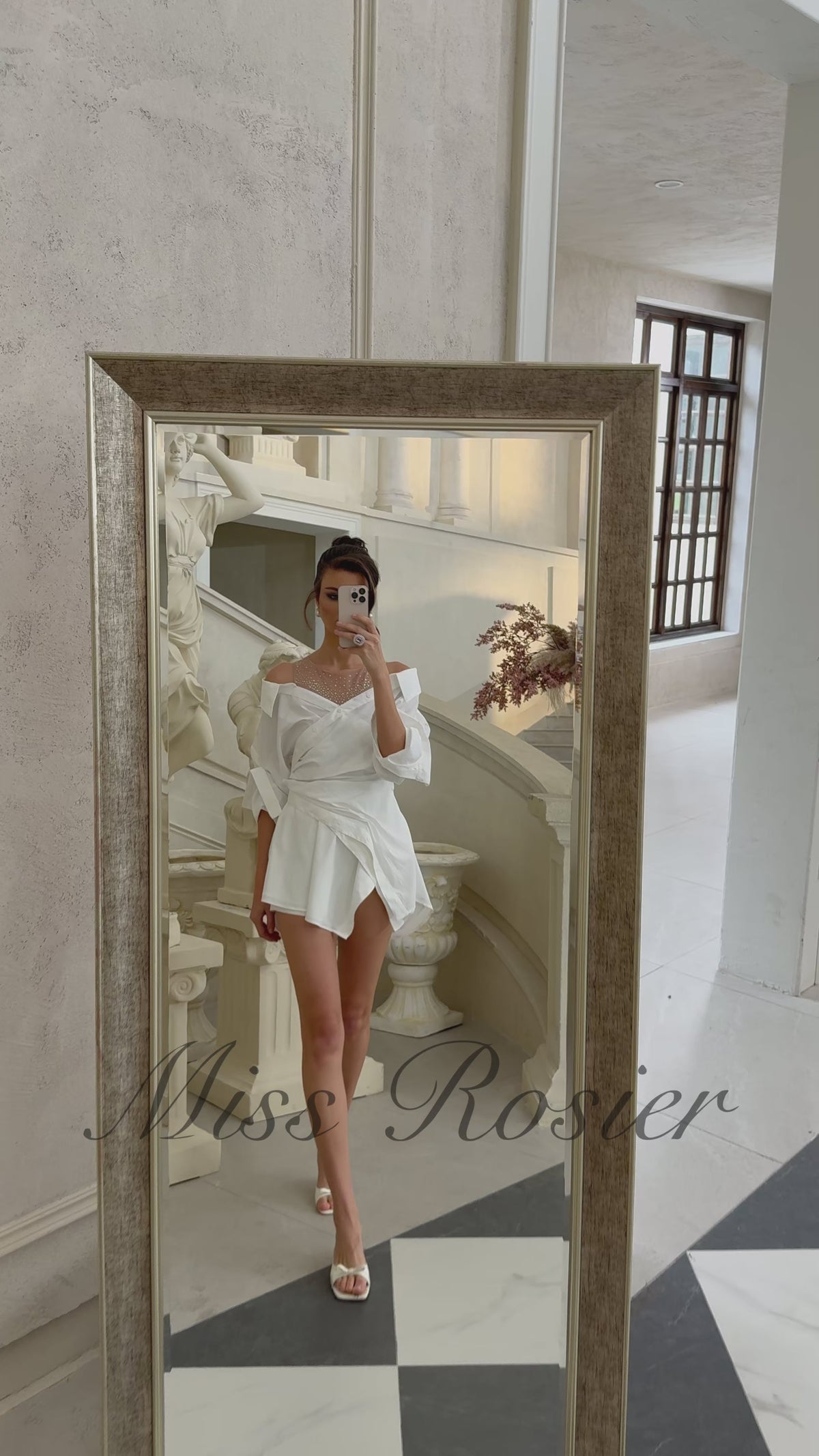 Snow Mini Dress - White