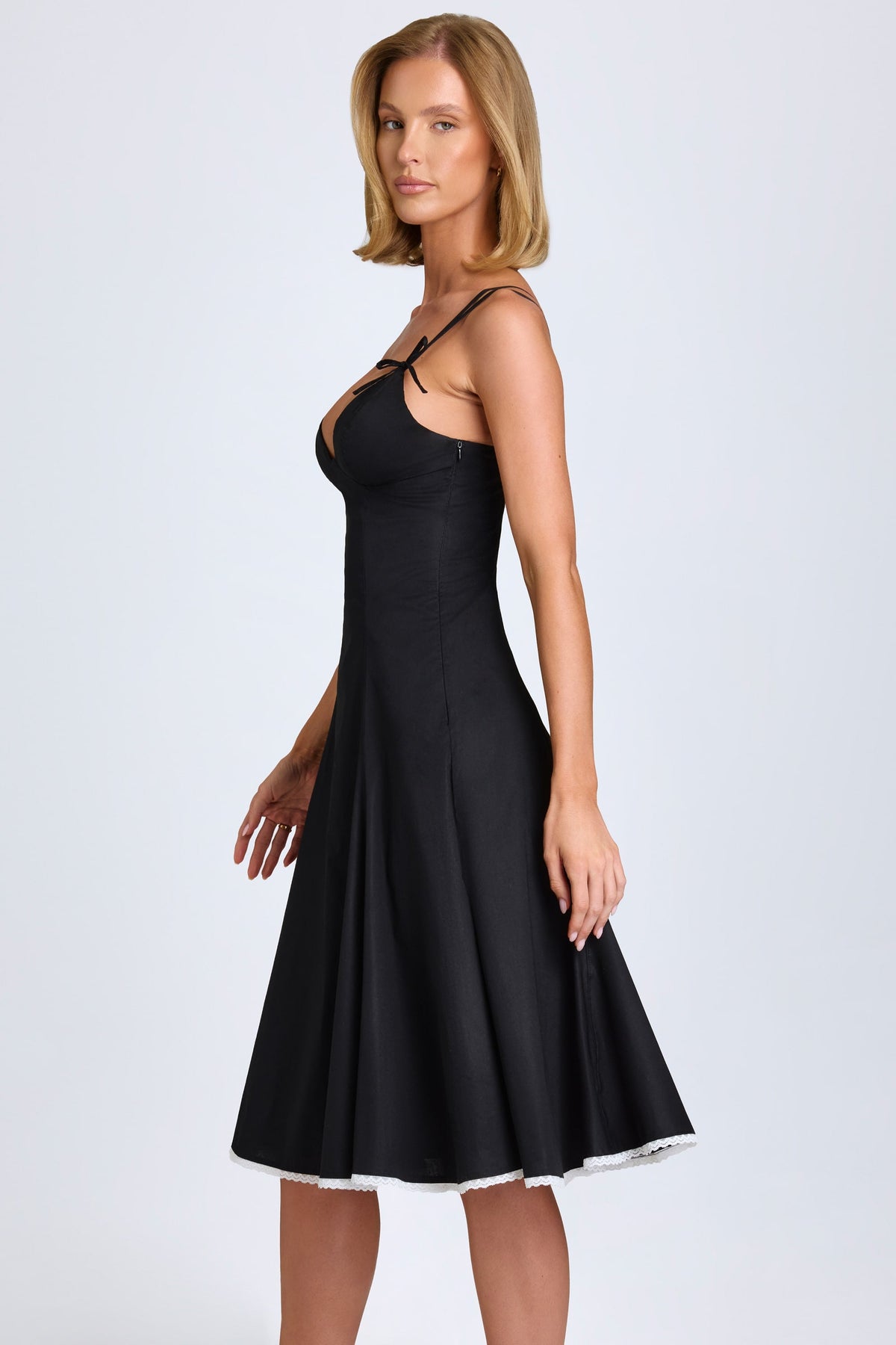 Rosalyn Midi Dress - Black