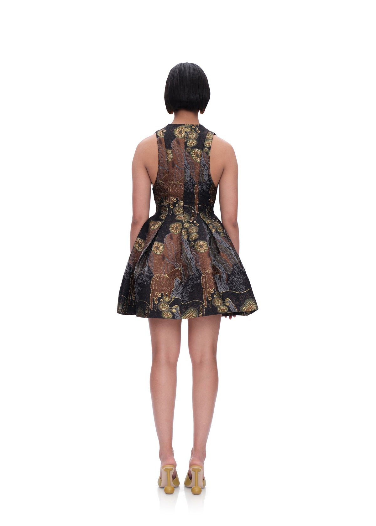 Kava Mini Dress - Kava Jacquard