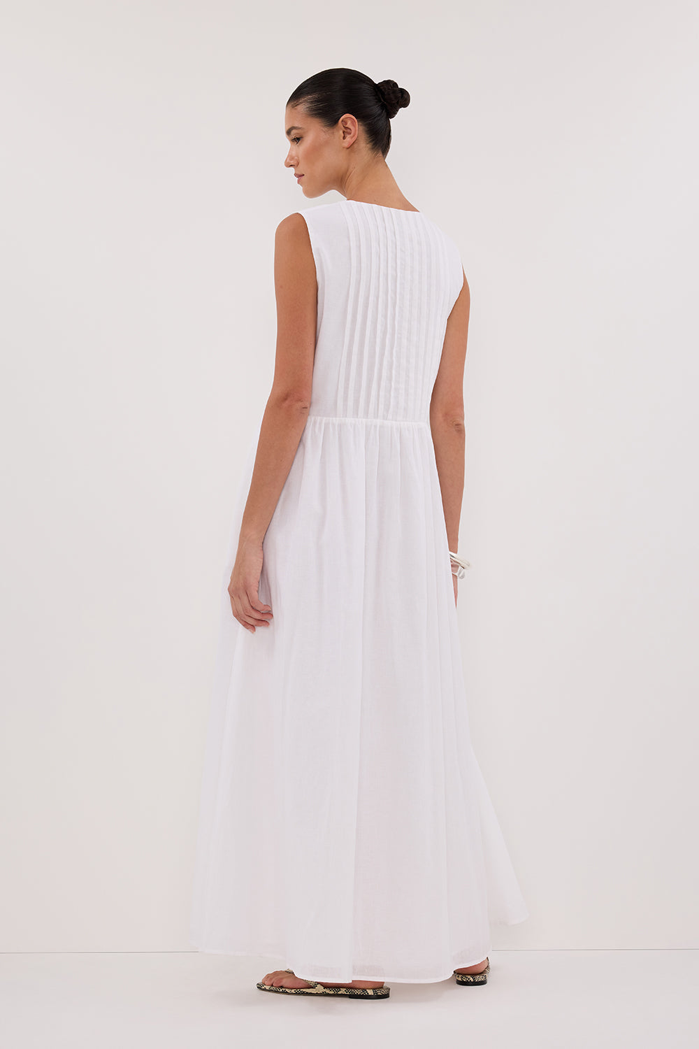 Linden Midi Dress - White